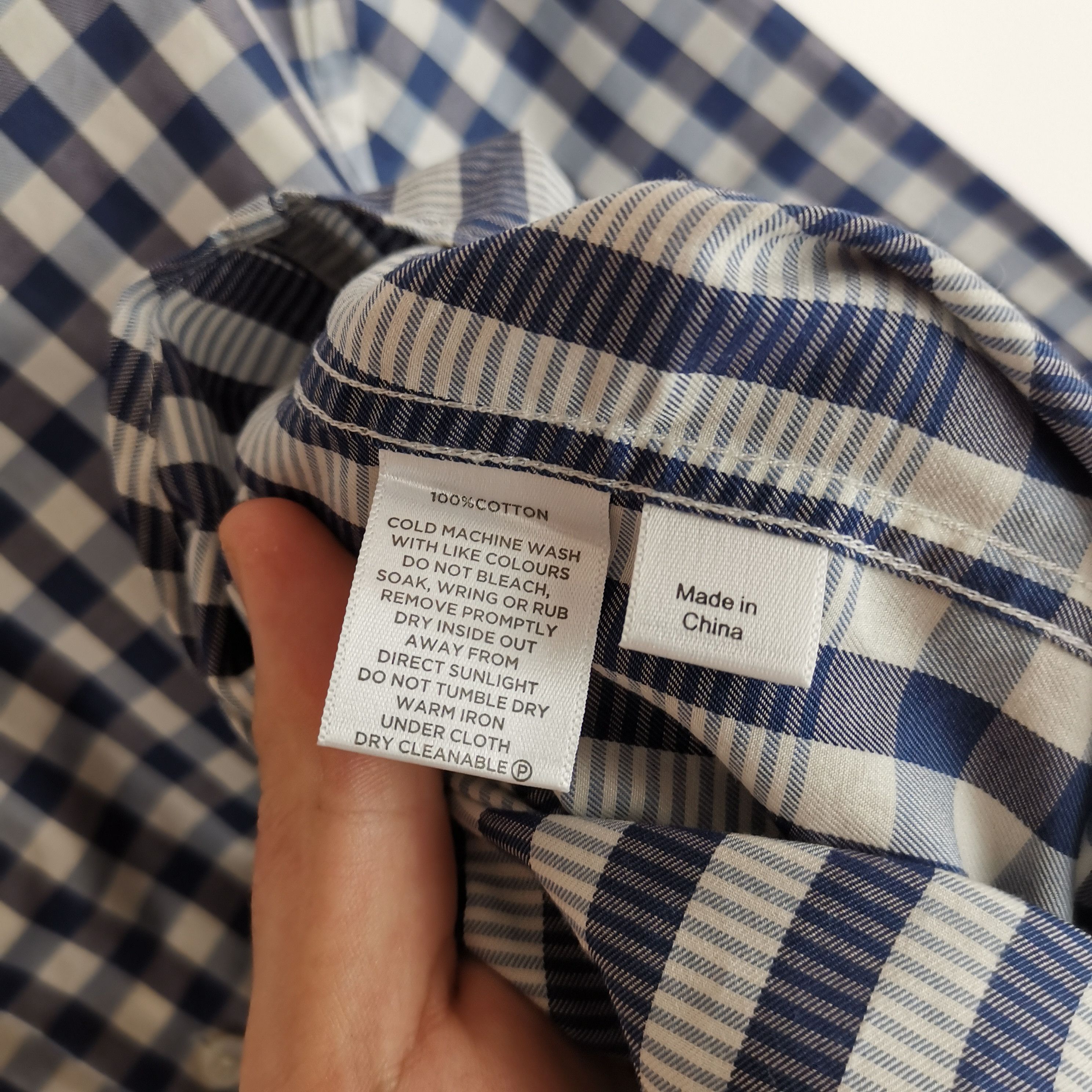 Saba Saba check plaid blue short sleeve shirt Size US M / EU 48-50 / 2 - 4 Thumbnail