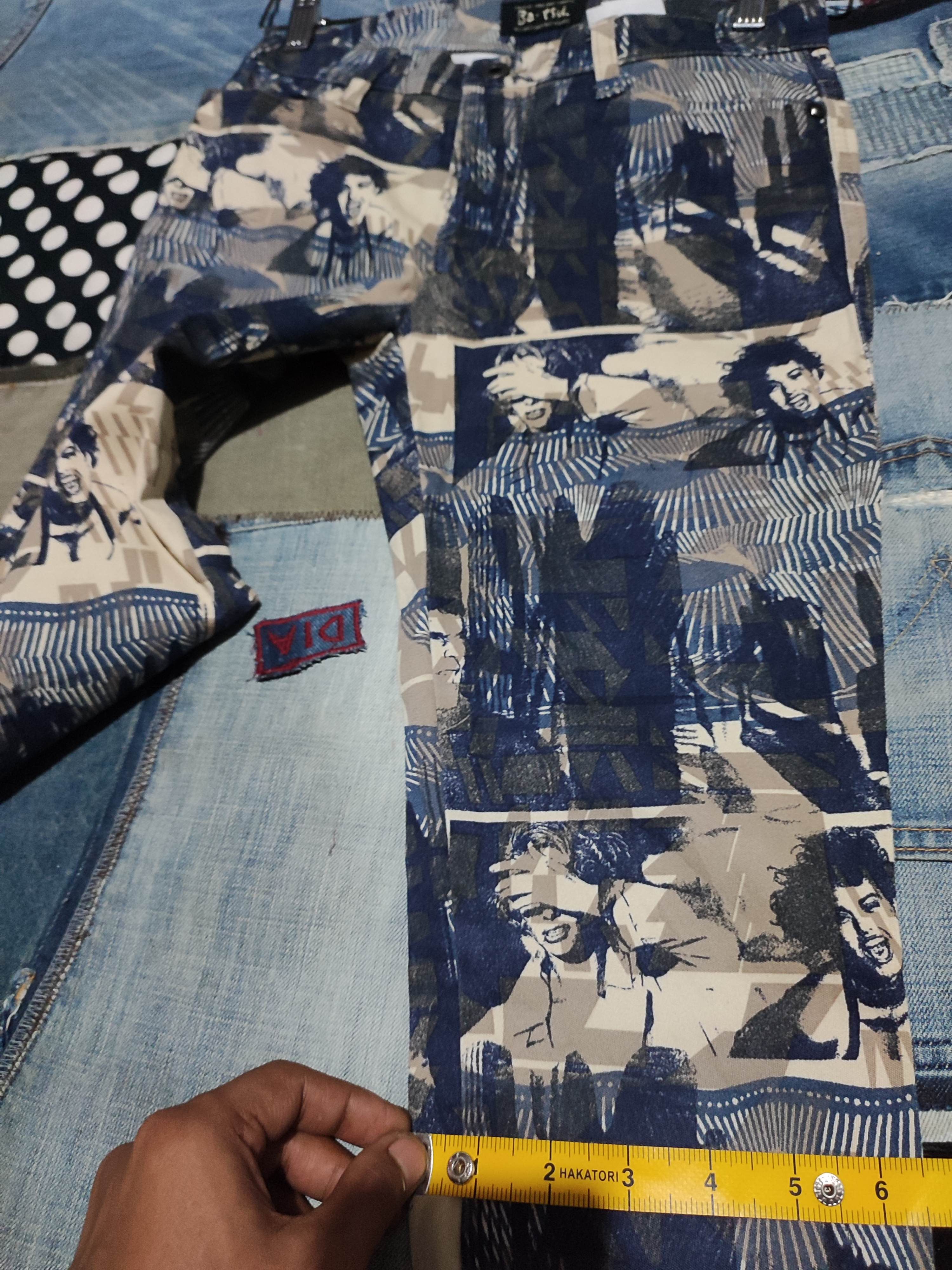 Japanese Brand 🔥Bat-Su Japan Fullprint potrait Art Skinny Pants Size US 28 / EU 44 - 12 Thumbnail