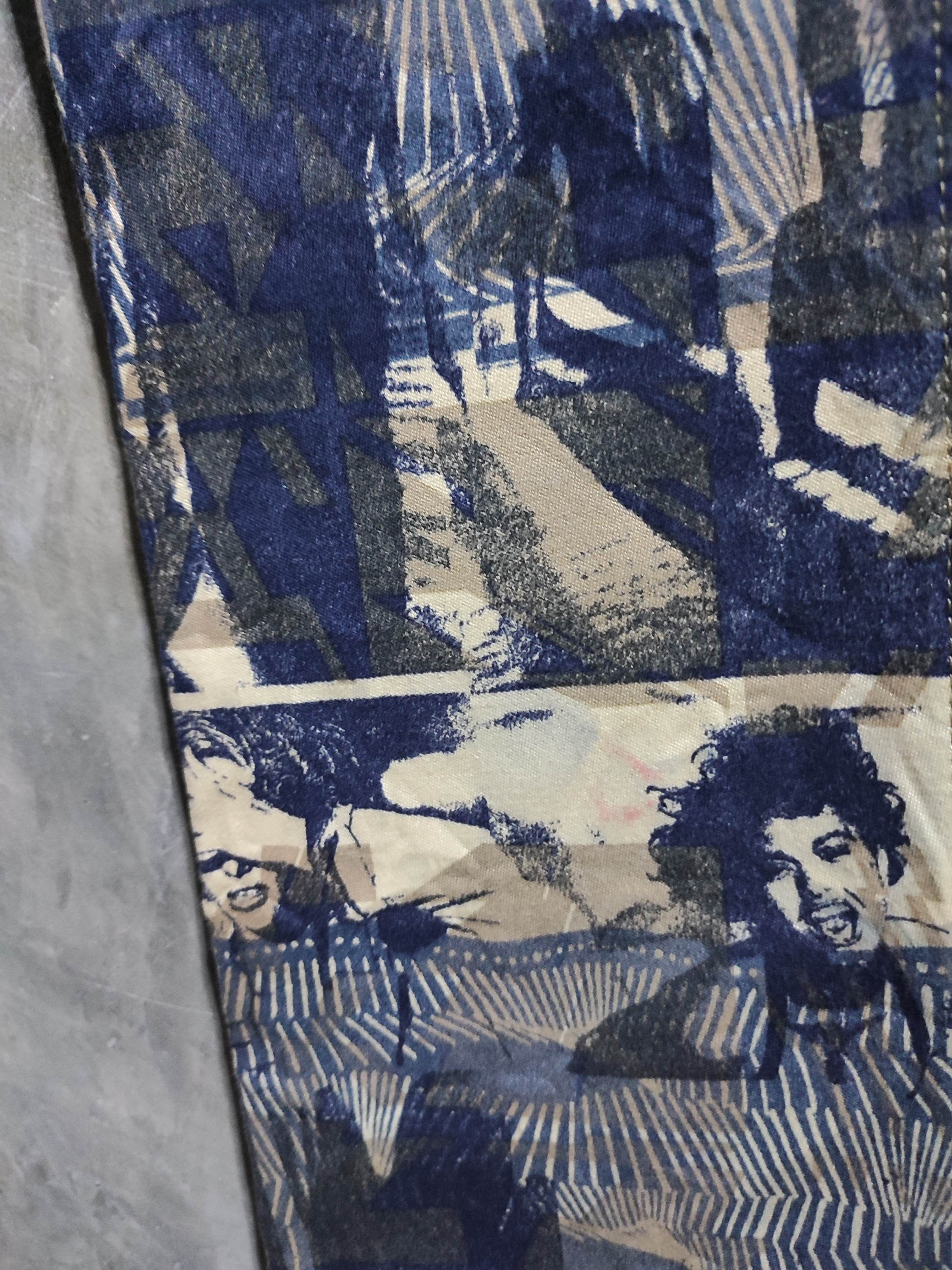 Japanese Brand 🔥Bat-Su Japan Fullprint potrait Art Skinny Pants Size US 28 / EU 44 - 7 Thumbnail