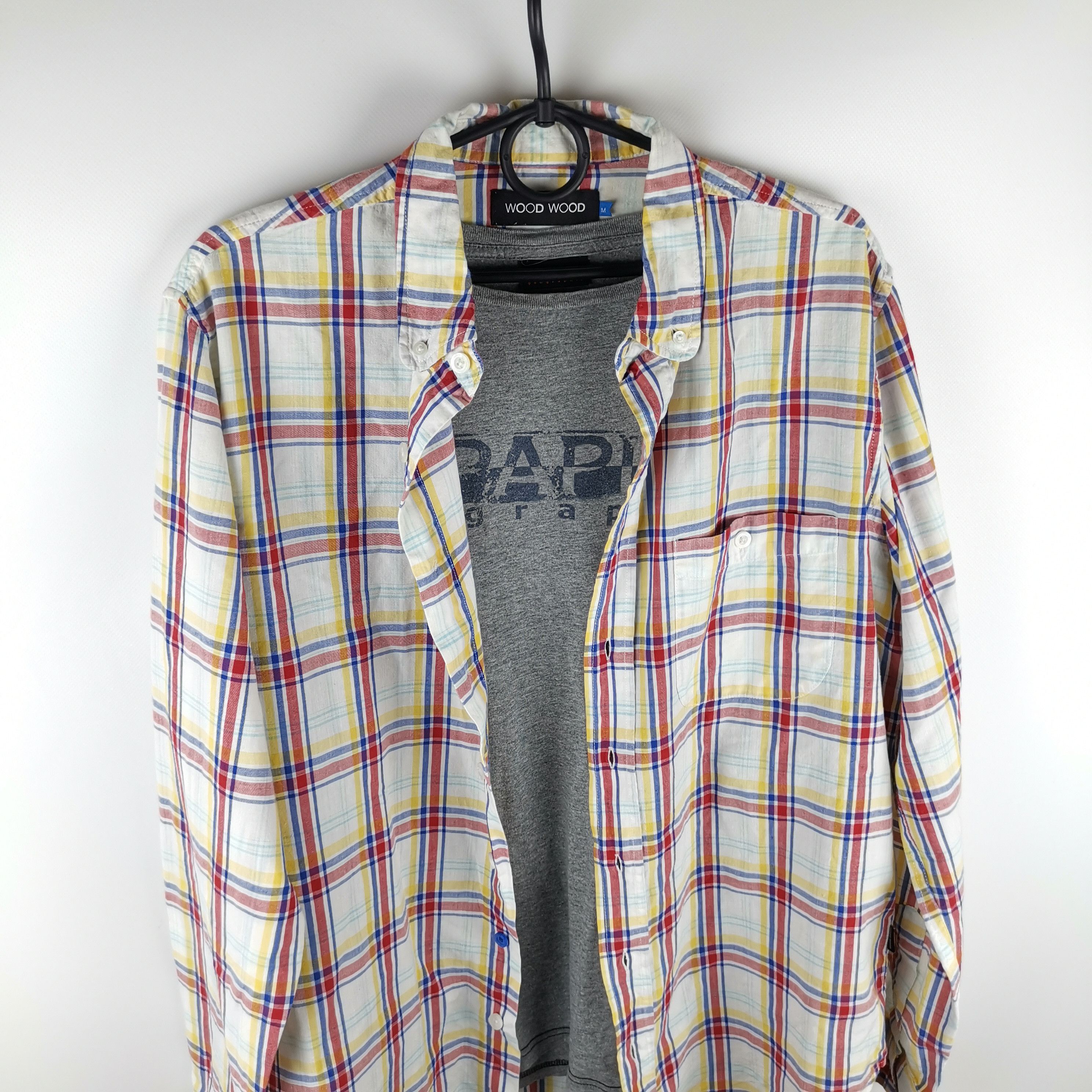 Vintage Wood wood vintage check shirt plaid Size US M / EU 48-50 / 2 - 5 Thumbnail