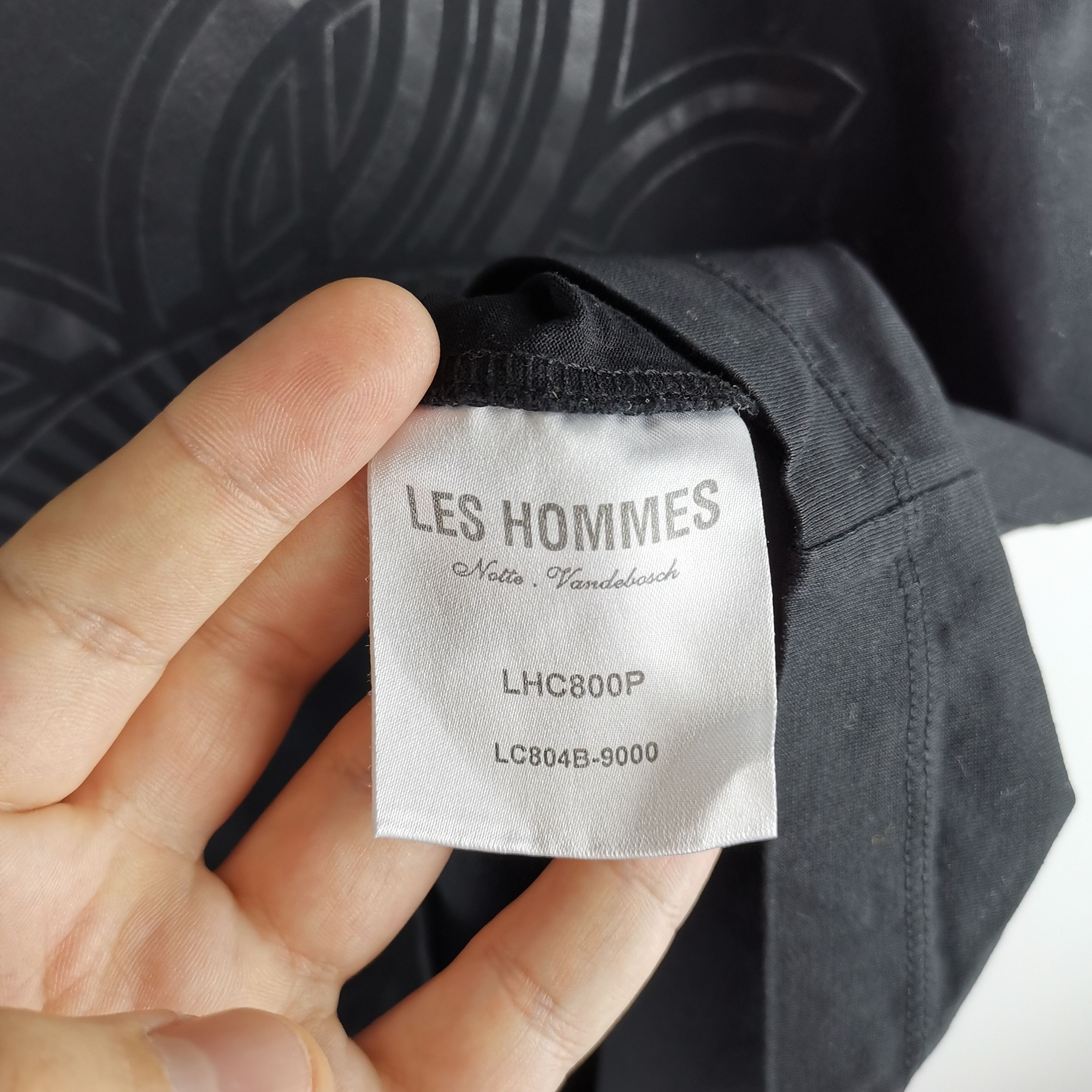 Les Hommes Les Hommes full black big logo tee shirt Size US M / EU 48-50 / 2 - 4 Thumbnail