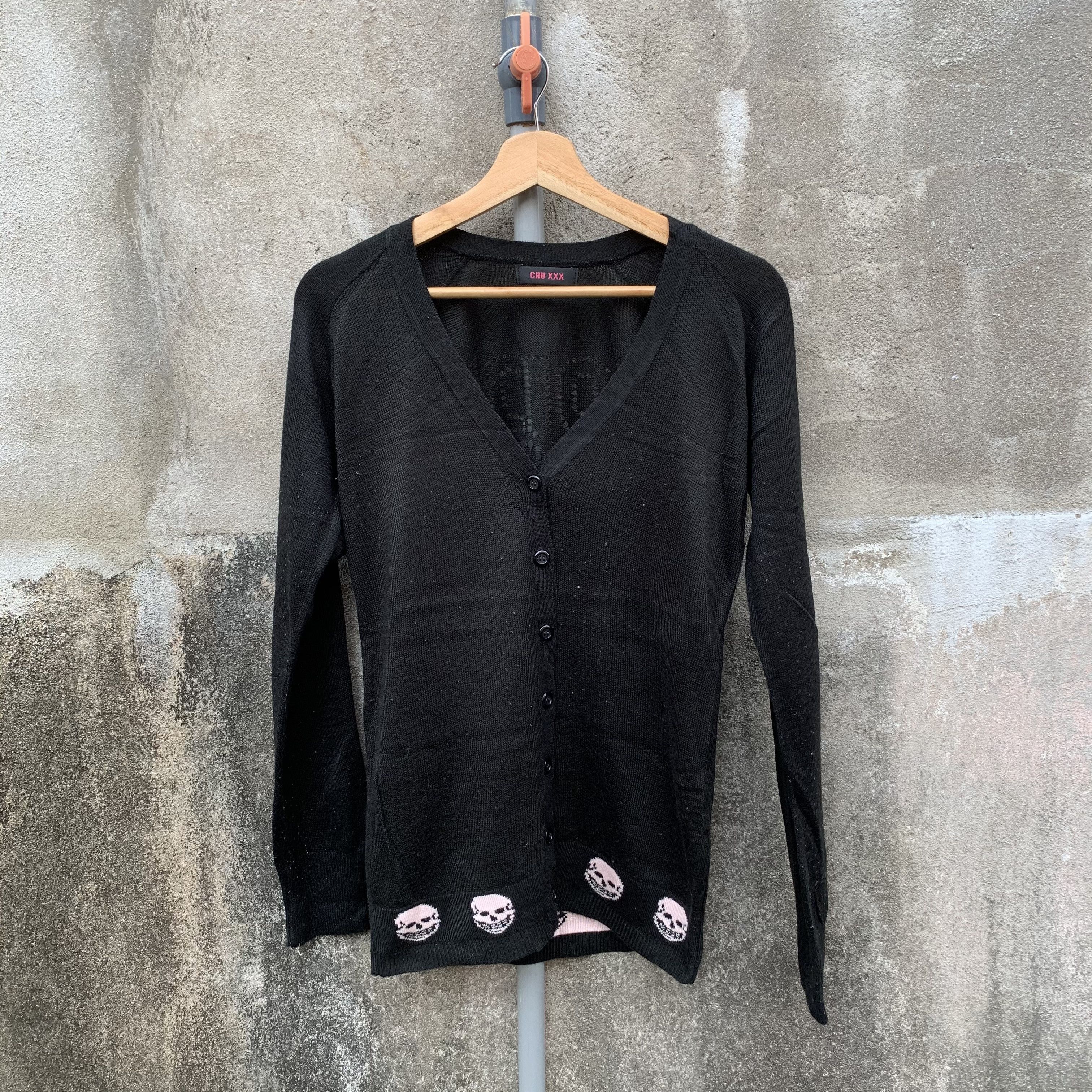 Japanese Brand Mode The Union Knit Skulls Jumper Cardigan Sweater Size US S / EU 44-46 / 1 - 1 Thumbnail
