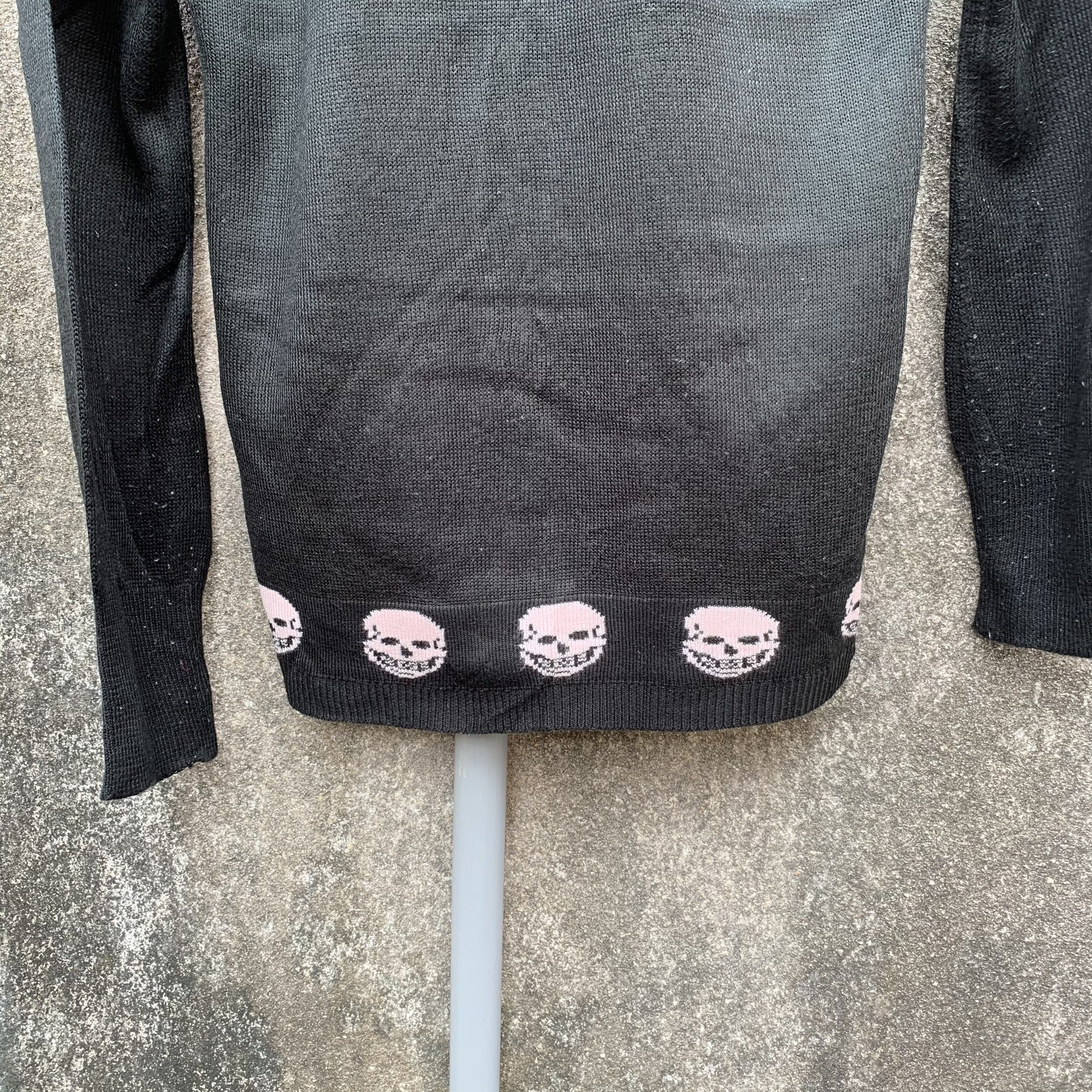 Japanese Brand Mode The Union Knit Skulls Jumper Cardigan Sweater Size US S / EU 44-46 / 1 - 9 Thumbnail