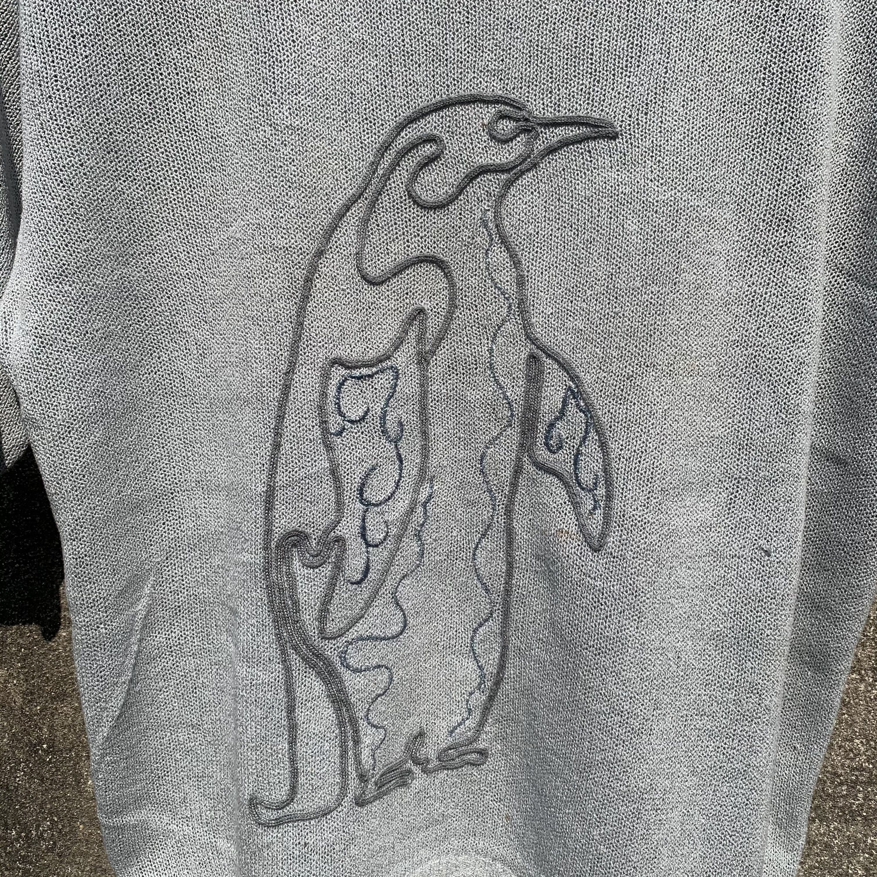 Japanese Brand Ciyena Knit Penguin Embroidery Short Double Breast Sweater Size US M / EU 48-50 / 2 - 4 Thumbnail