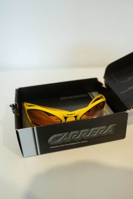 Vintage 90s New Carrera C 8 Yellowred Sunglasses Dennis Rodman Grailed 