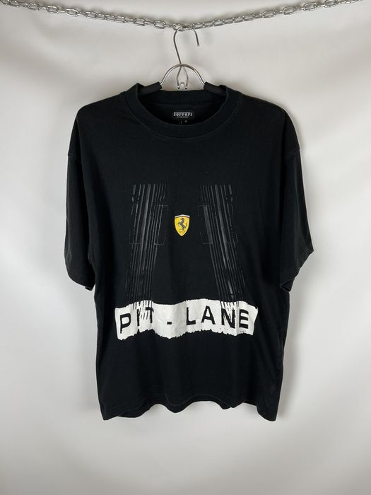 Vintage Vintage Ferrari official pit lane logo tee shirt | Grailed