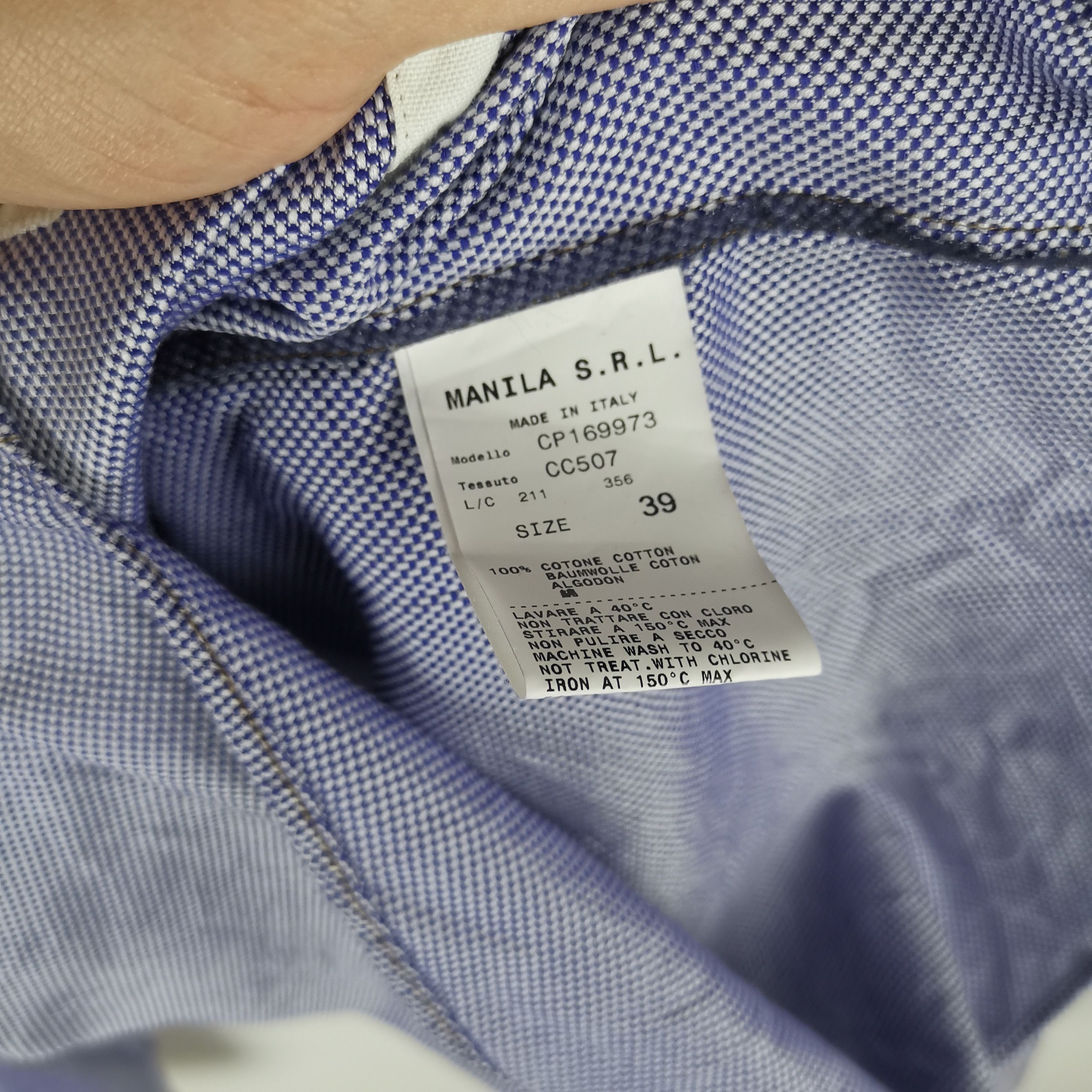 Grifoni Mauro Grifoni shirt classic made in italy 2 pocket Size US M / EU 48-50 / 2 - 9 Thumbnail
