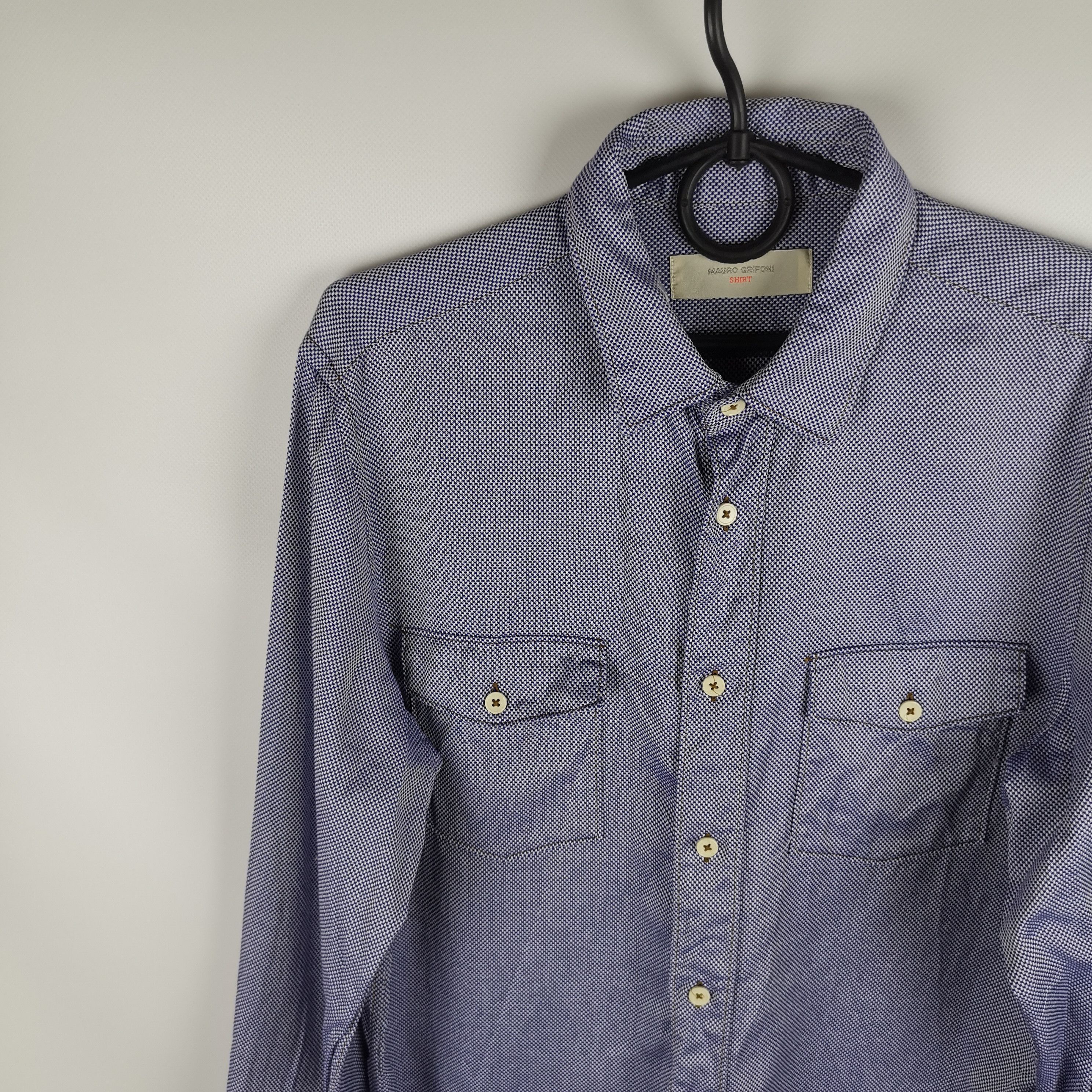 Grifoni Mauro Grifoni shirt classic made in italy 2 pocket Size US M / EU 48-50 / 2 - 1 Thumbnail