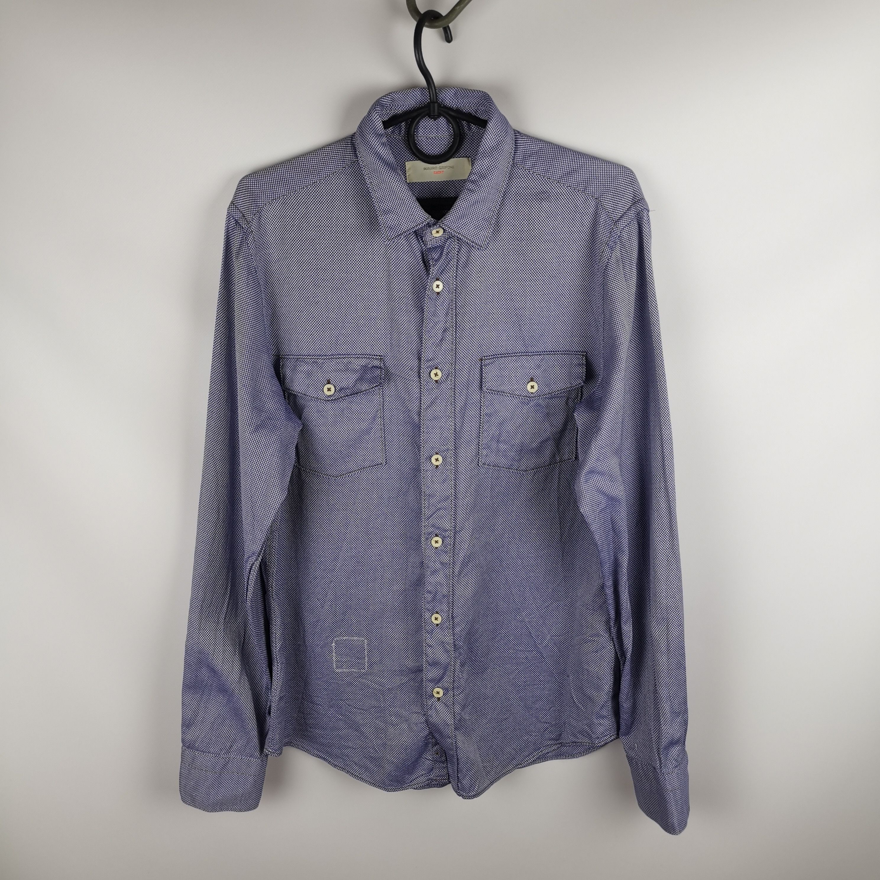 Grifoni Mauro Grifoni shirt classic made in italy 2 pocket Size US M / EU 48-50 / 2 - 2 Thumbnail