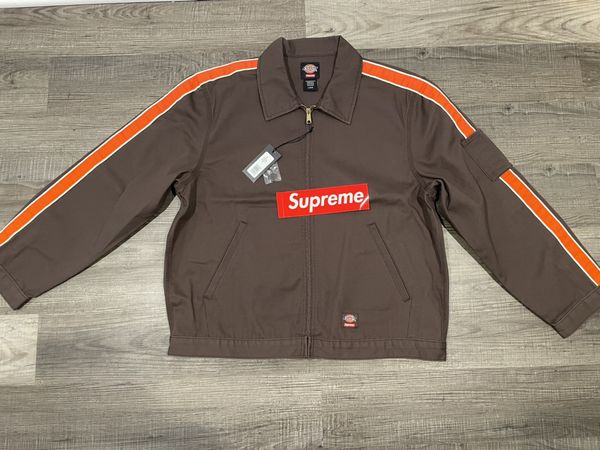 Supreme Supreme x Dickies Stripe Eisenhower Jacket (Brown