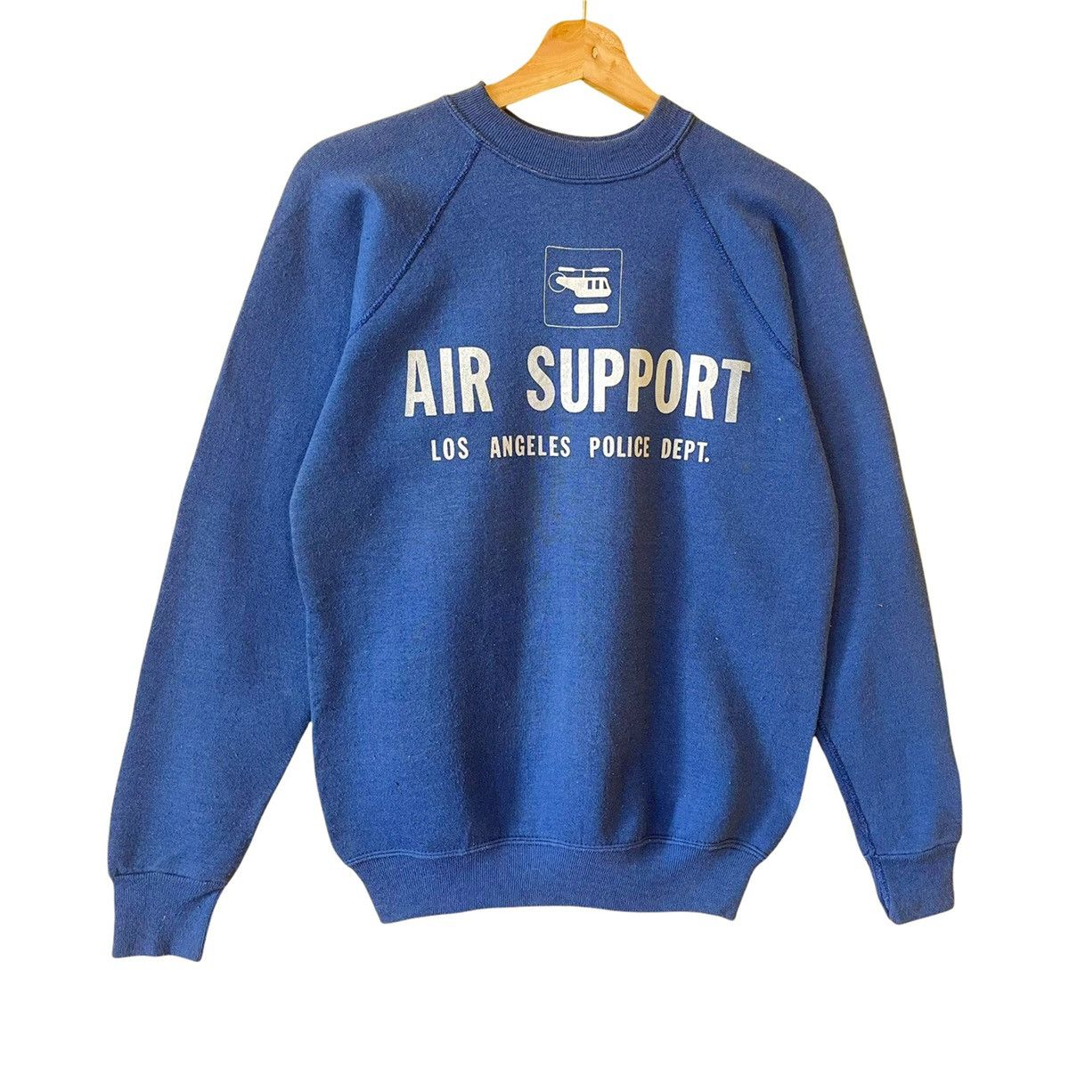 Vintage 90s Air Support Los Angeles Police Dept Crewneck Sweatshirt Size US S / EU 44-46 / 1 - 2 Thumbnail