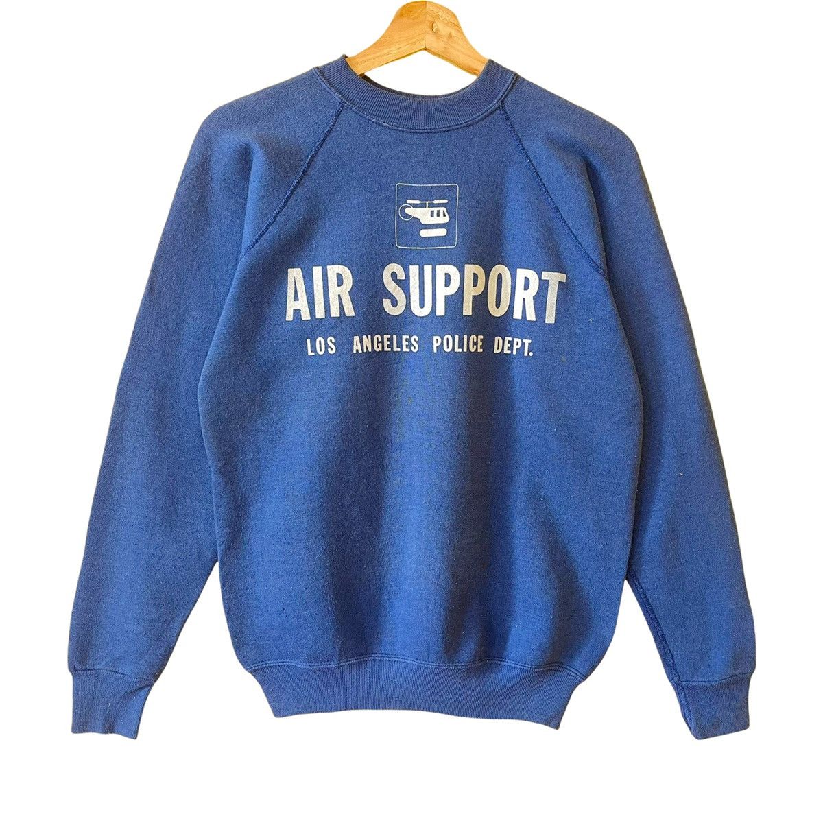 Vintage 90s Air Support Los Angeles Police Dept Crewneck Sweatshirt Size US S / EU 44-46 / 1 - 1 Thumbnail