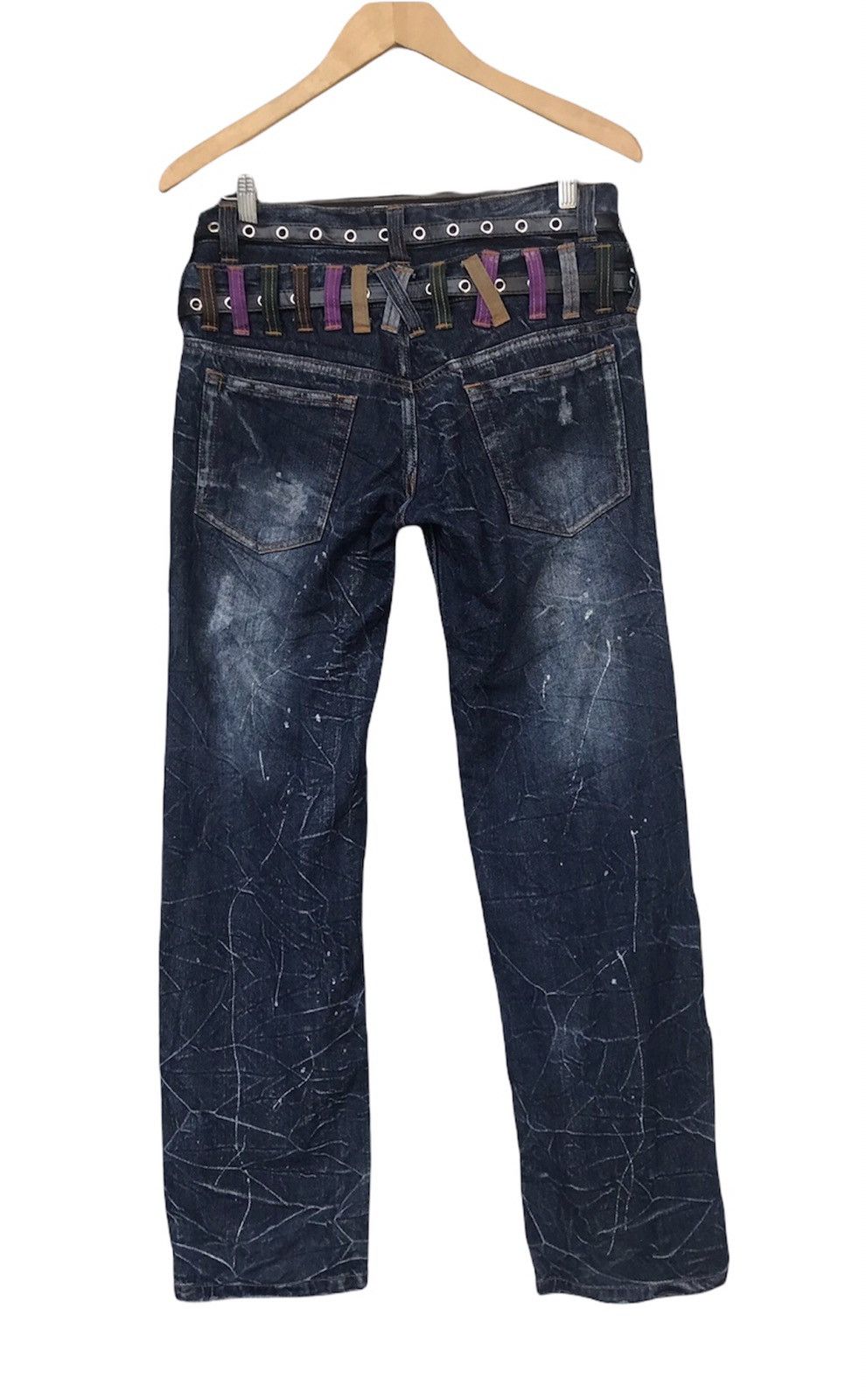 Japanese Brand Limited Design 🔥 Double Waist Nylaus Denim Size 32 Size US 32 / EU 48 - 2 Thumbnail