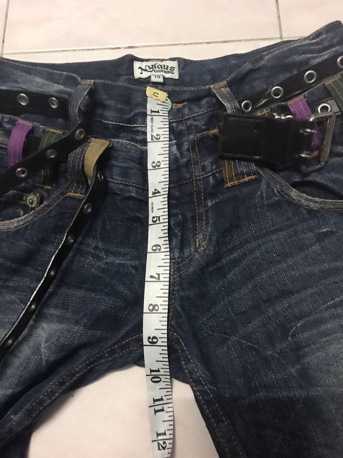 Japanese Brand Limited Design 🔥 Double Waist Nylaus Denim Size 32 Size US 32 / EU 48 - 13 Thumbnail