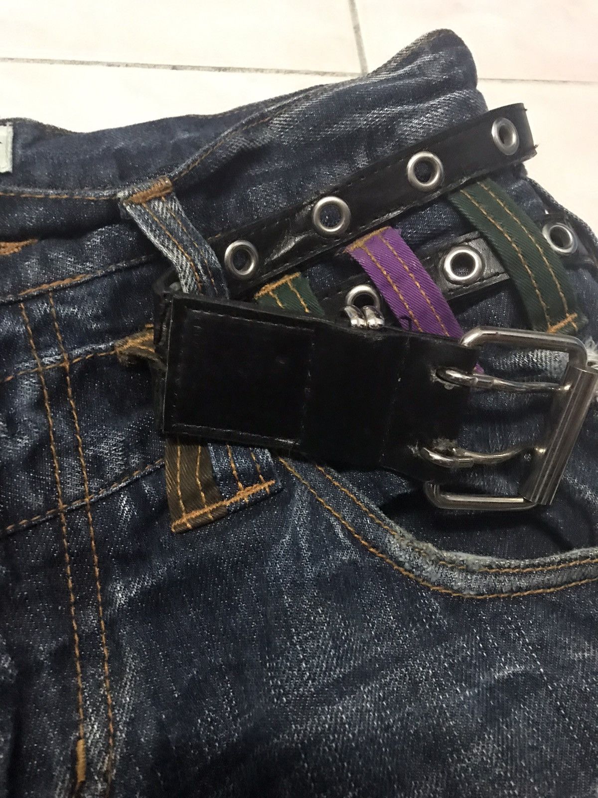 Japanese Brand Limited Design 🔥 Double Waist Nylaus Denim Size 32 Size US 32 / EU 48 - 11 Thumbnail