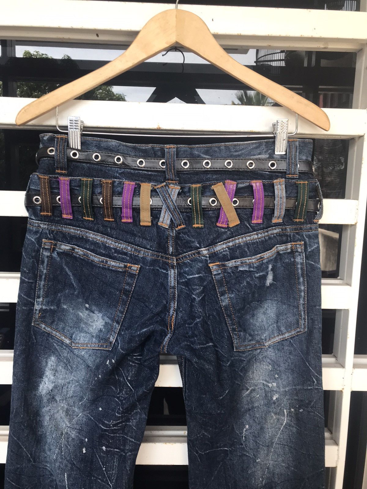 Japanese Brand Limited Design 🔥 Double Waist Nylaus Denim Size 32 Size US 32 / EU 48 - 6 Thumbnail
