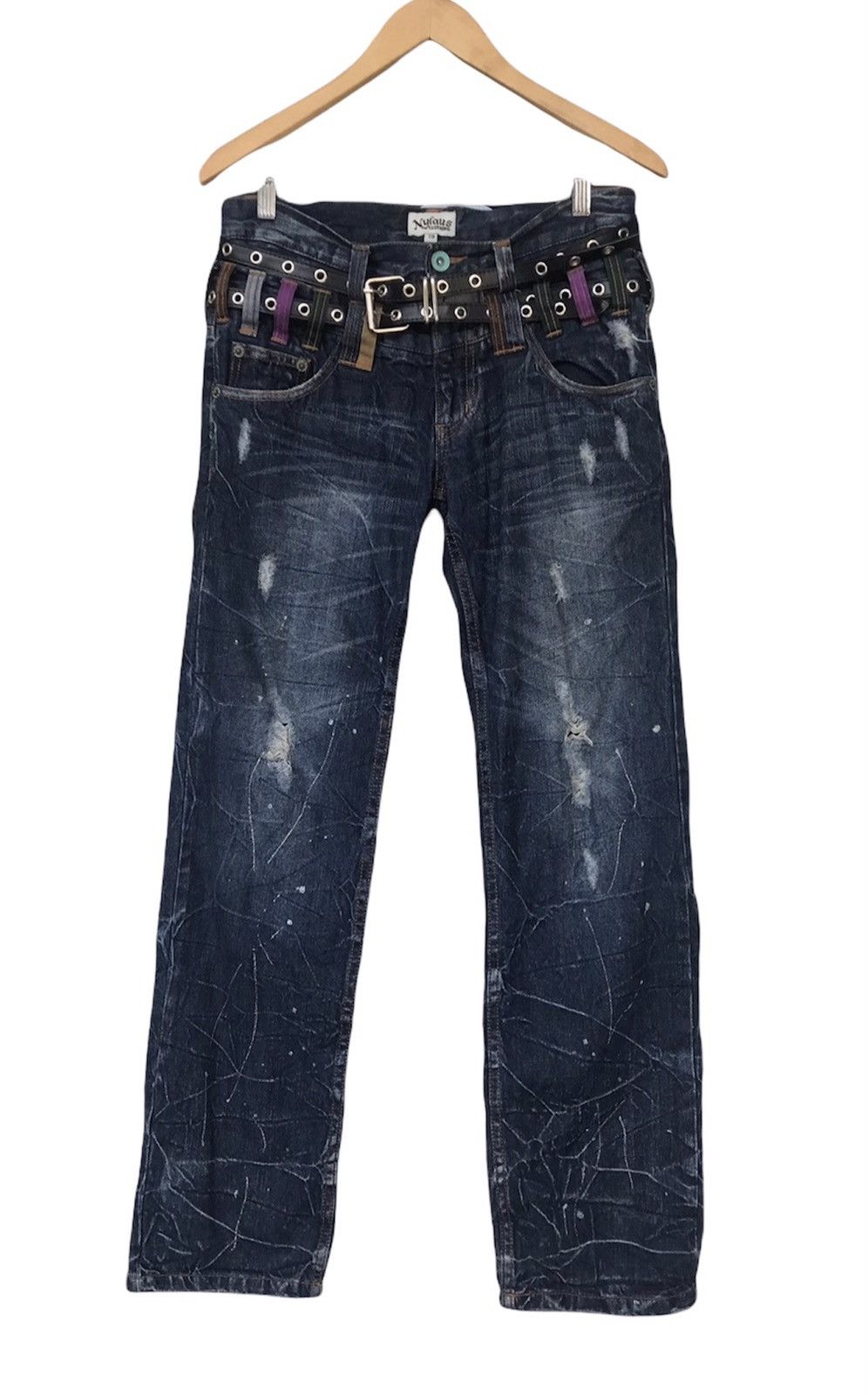 Japanese Brand Limited Design 🔥 Double Waist Nylaus Denim Size 32 Size US 32 / EU 48 - 1 Thumbnail
