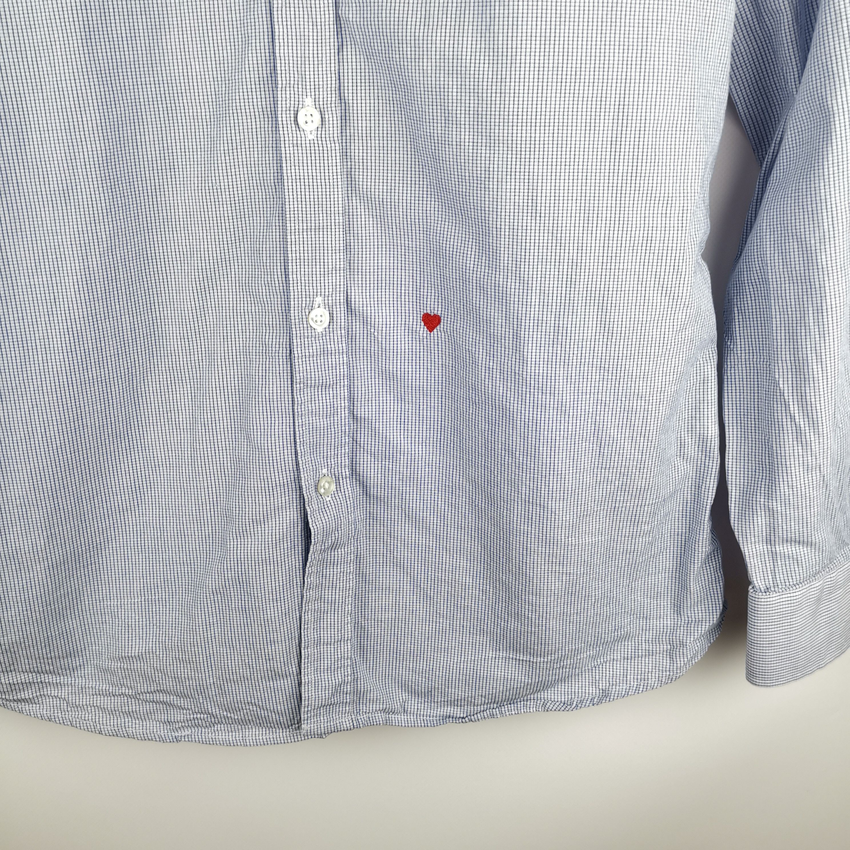 Moschino Moschino plaid check small heart shirt Size US S / EU 44-46 / 1 - 3 Thumbnail