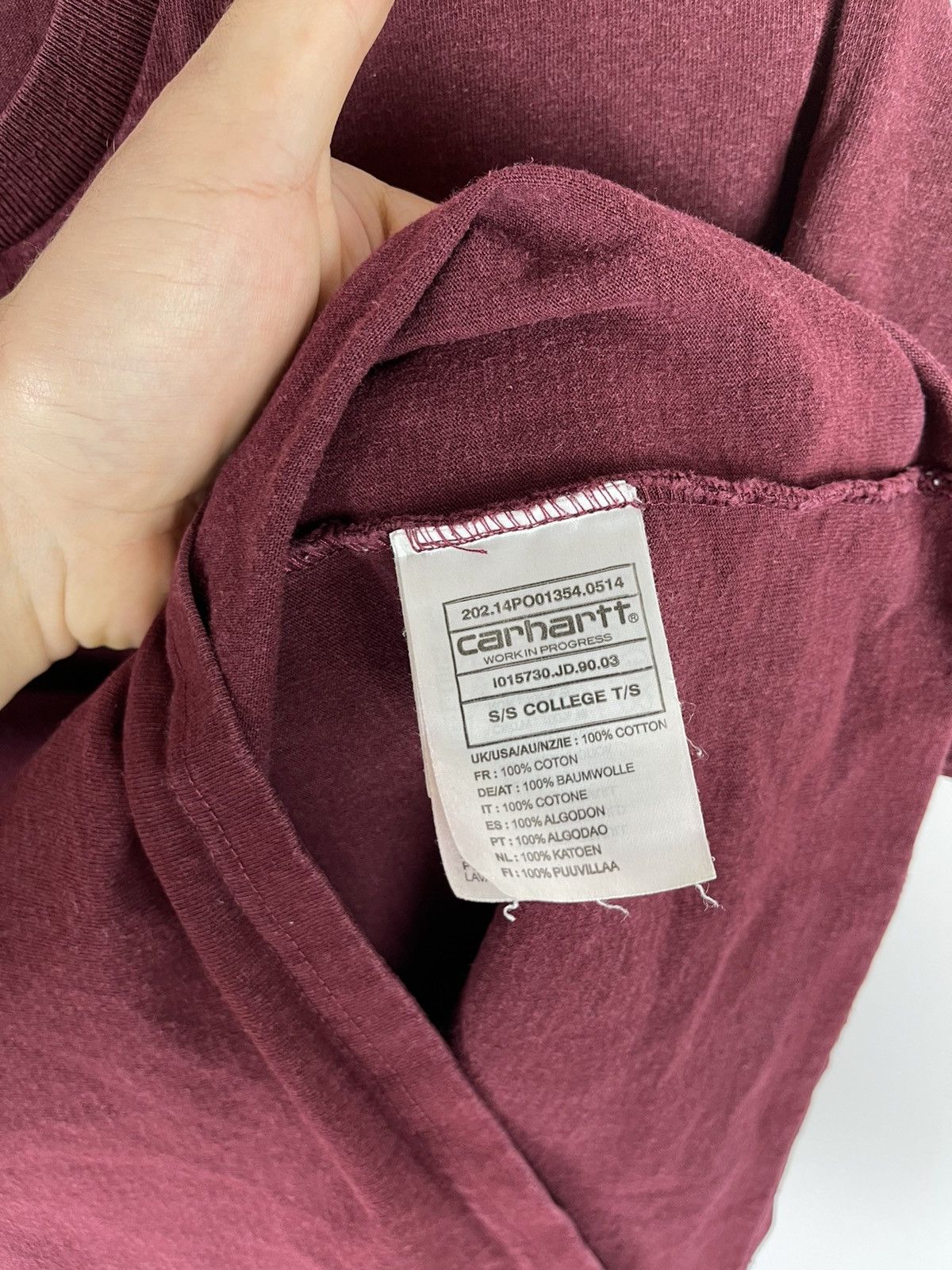 Carhartt × Carhartt Wip Carhartt WIP vintage s/s college T-shirt big logo washed Size US S / EU 44-46 / 1 - 6 Thumbnail