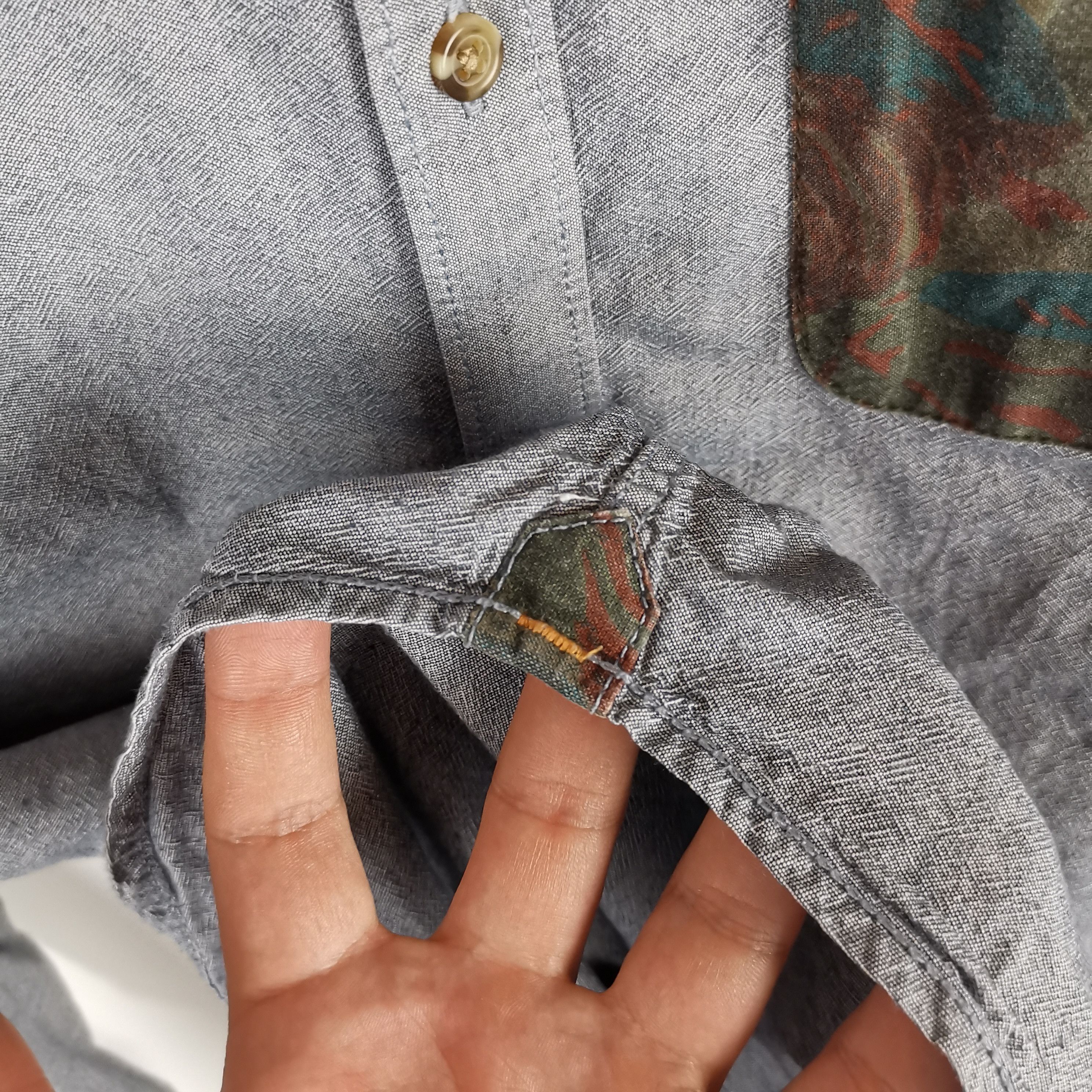 Vans Vans grey blue camo pocket longsleeve shirt Size US S / EU 44-46 / 1 - 3 Thumbnail
