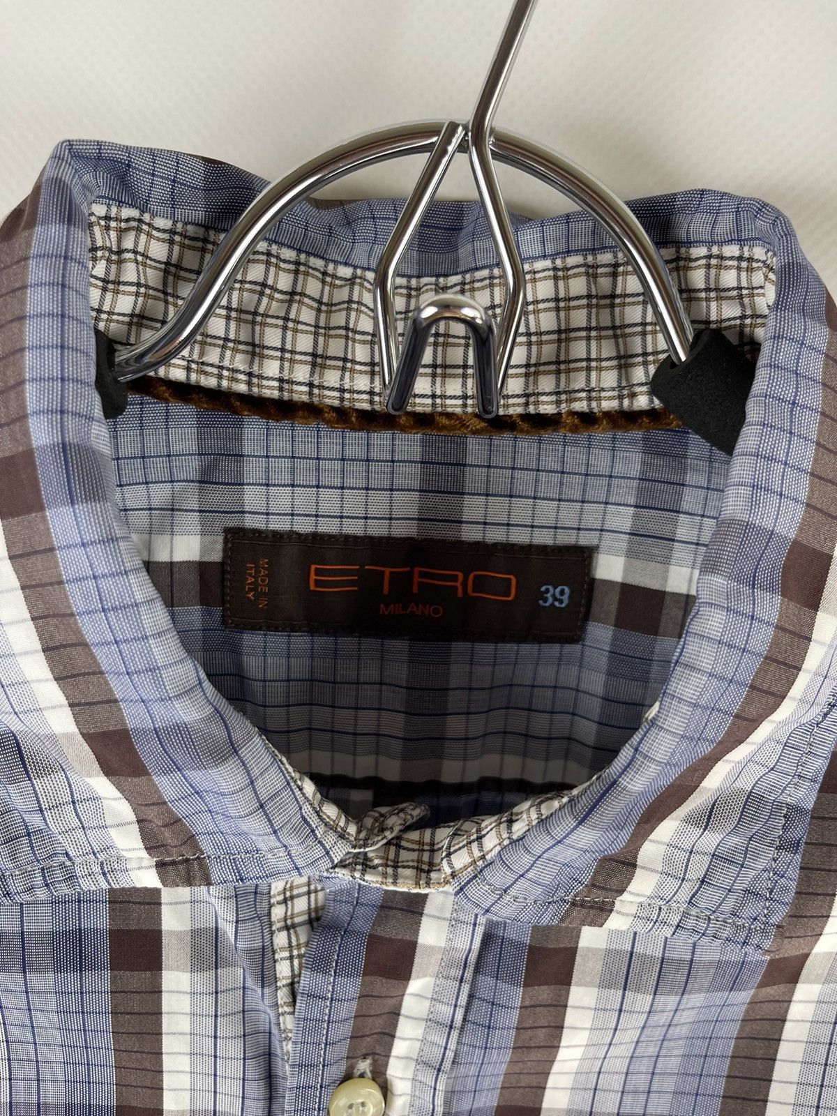 Etro Etro made in Italy check plaid classic shirt Size US S / EU 44-46 / 1 - 4 Thumbnail