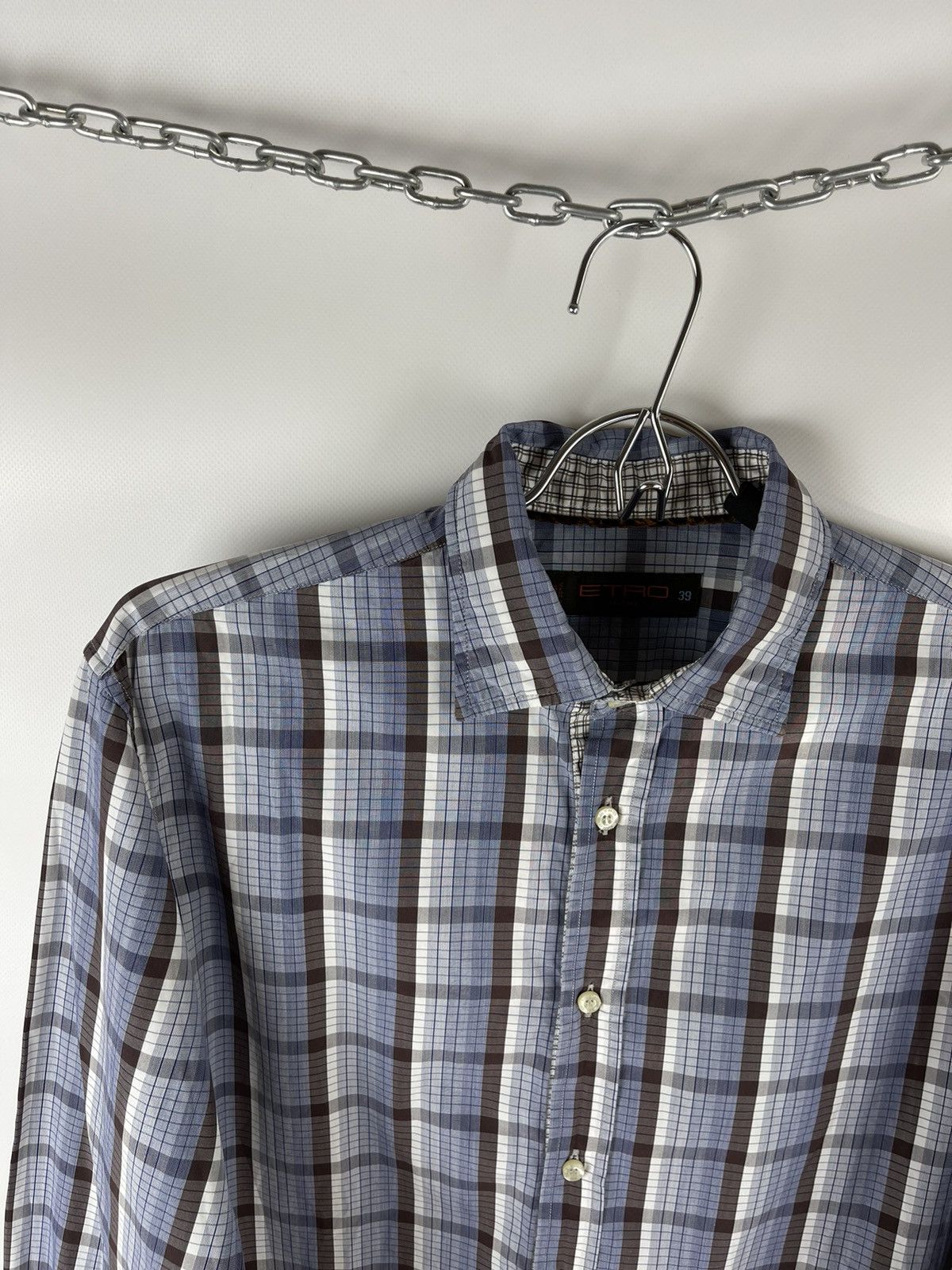 Etro Etro made in Italy check plaid classic shirt Size US S / EU 44-46 / 1 - 2 Thumbnail