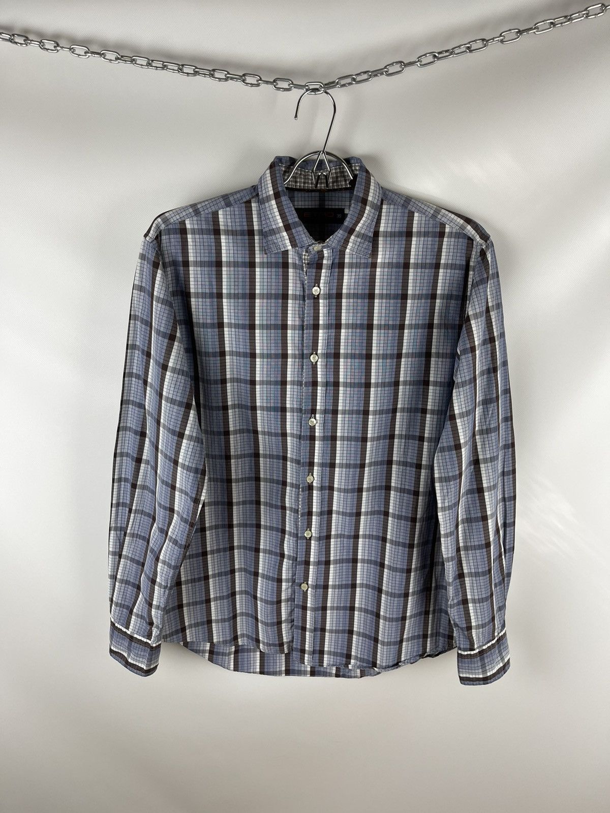 Etro Etro made in Italy check plaid classic shirt Size US S / EU 44-46 / 1 - 1 Thumbnail