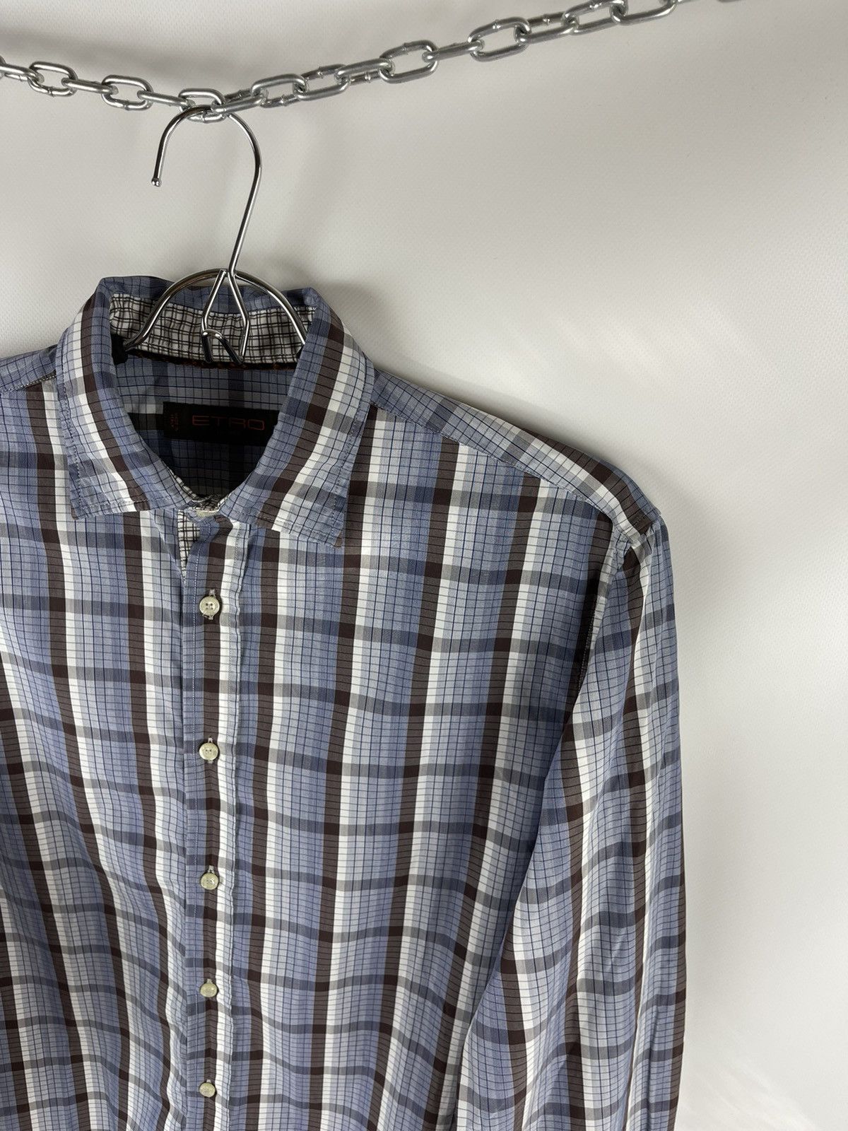 Etro Etro made in Italy check plaid classic shirt Size US S / EU 44-46 / 1 - 3 Thumbnail