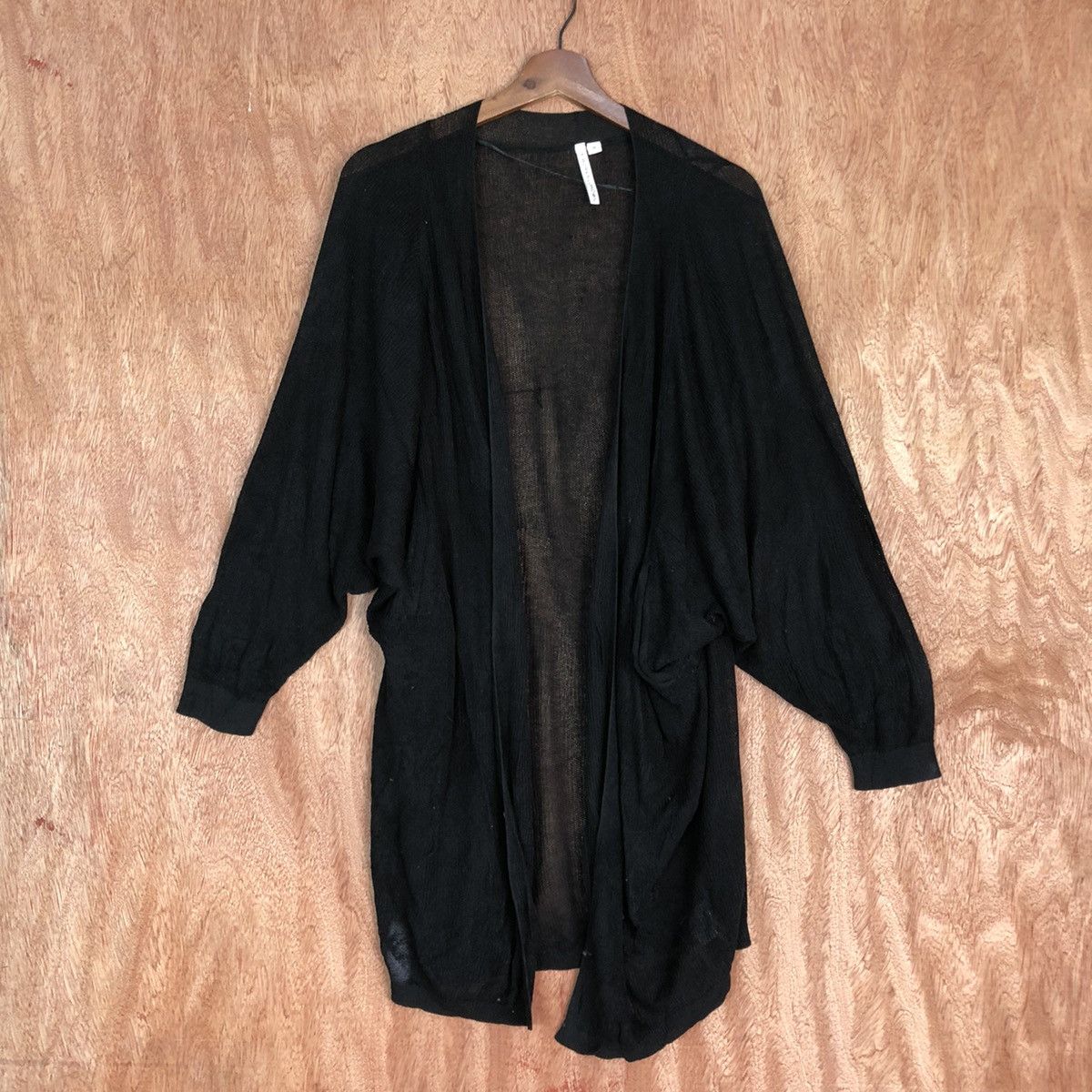 Homespun Knitwear DLL HK Works London Black Long Cardigan #c627 Size US M / EU 48-50 / 2 - 1 Thumbnail