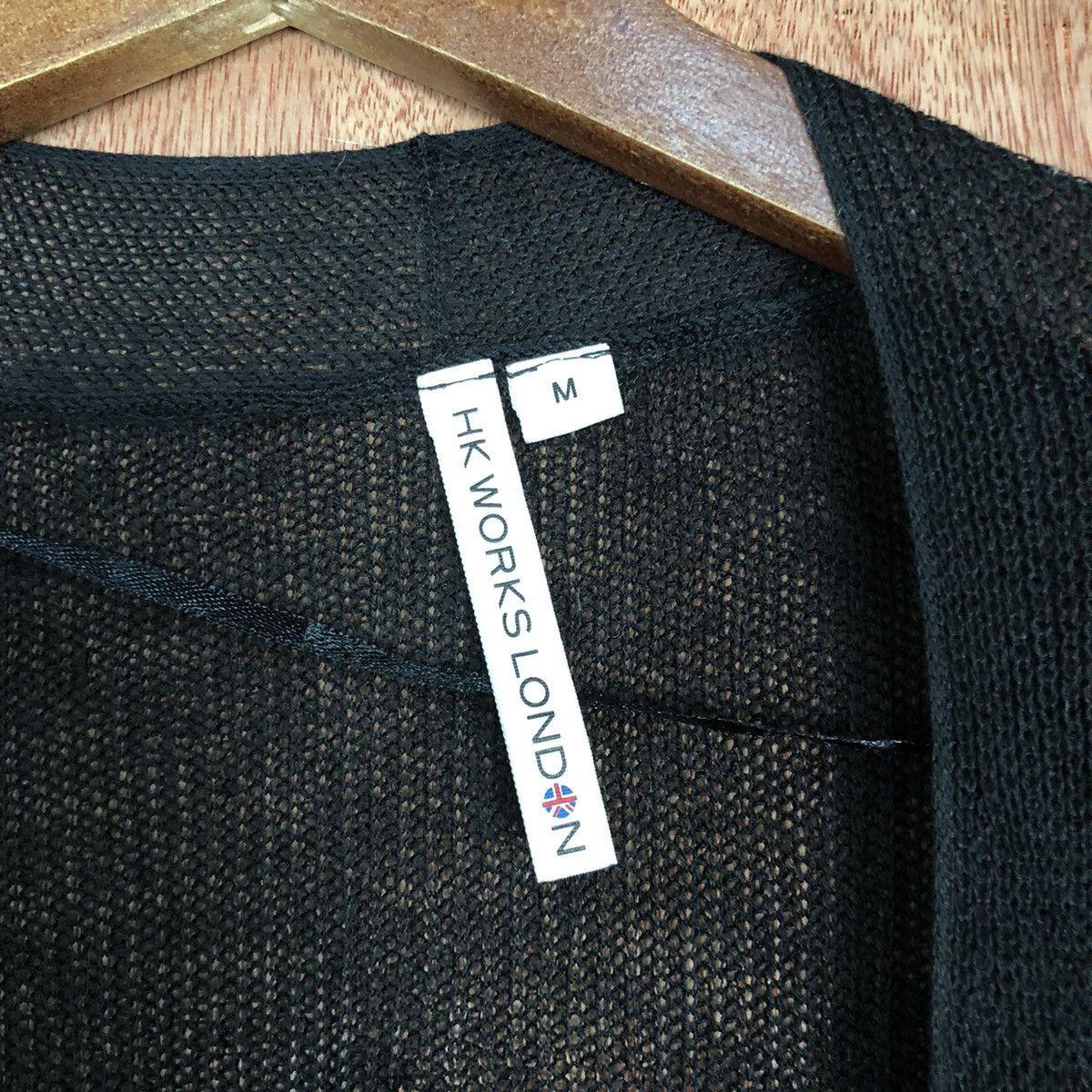Homespun Knitwear DLL HK Works London Black Long Cardigan #c627 Size US M / EU 48-50 / 2 - 8 Thumbnail