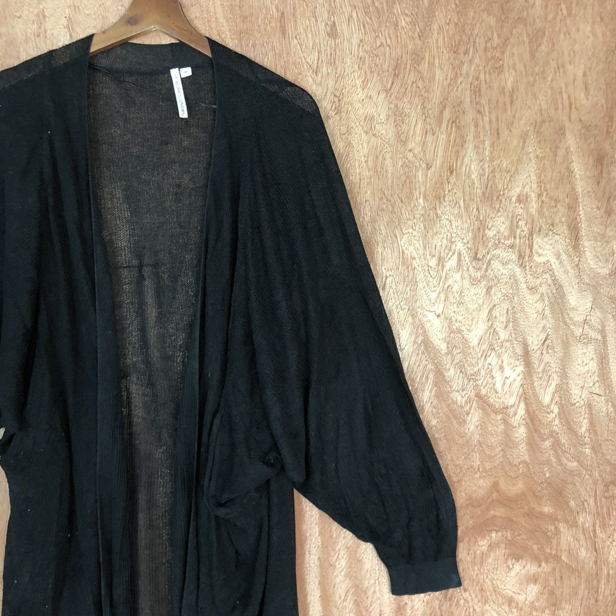 Homespun Knitwear DLL HK Works London Black Long Cardigan #c627 Size US M / EU 48-50 / 2 - 5 Thumbnail