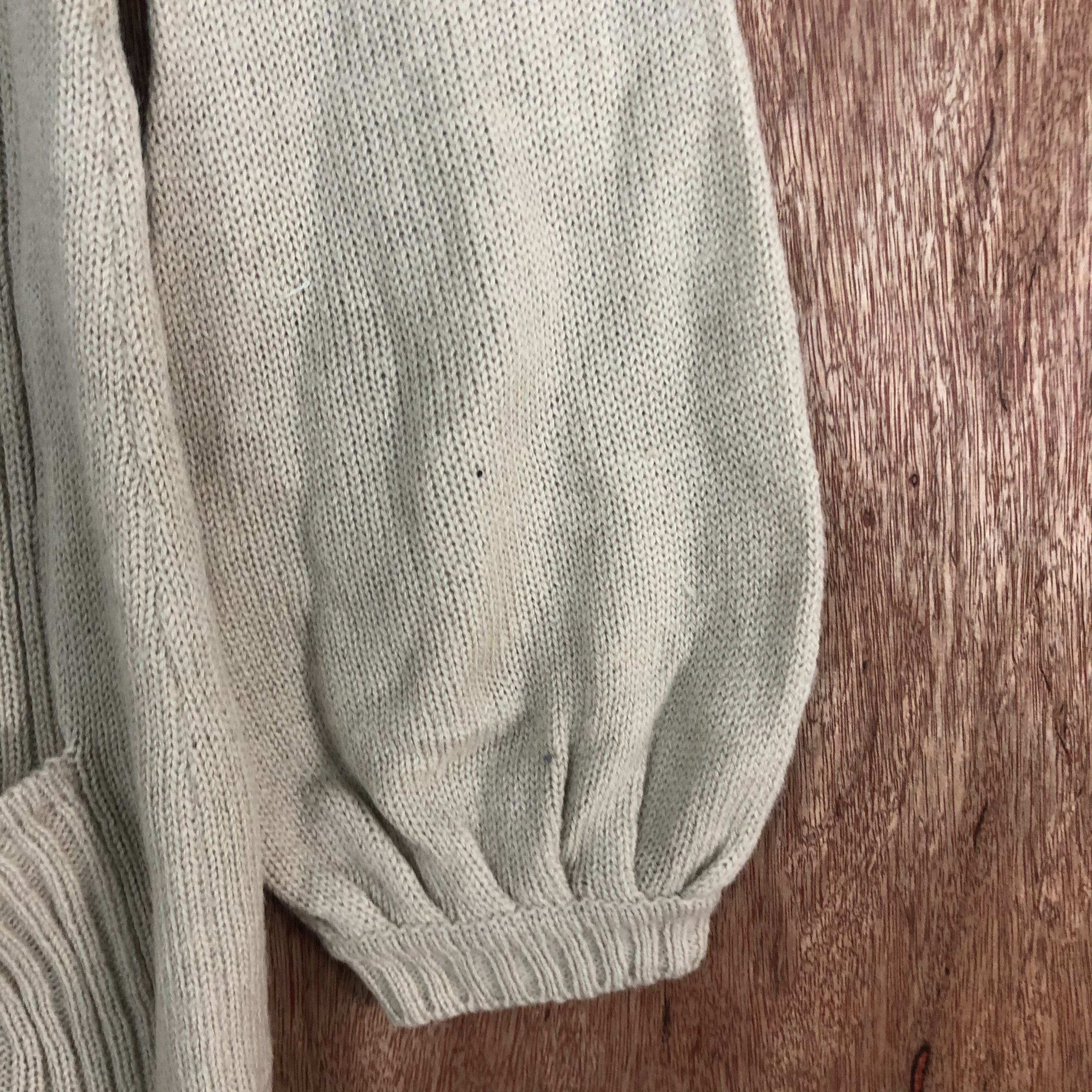 Aran Isles Knitwear × Japanese Brand DLL Know Beans Brown Long Cardigan cable knitwear #c539 Size US XS / EU 42 / 0 - 5 Thumbnail