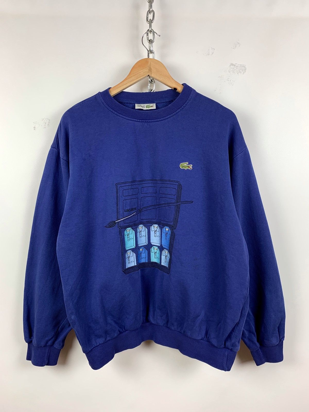 Lacoste 80s Vintage Lacoste Rare Sweatshirt Size 5 Made In France Size US L / EU 52-54 / 3 - 5 Thumbnail