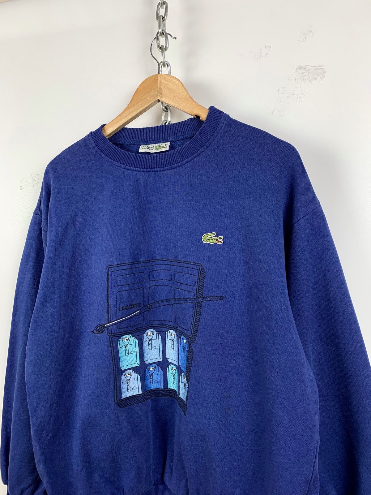 Lacoste 80s Vintage Lacoste Rare Sweatshirt Size 5 Made In France Size US L / EU 52-54 / 3 - 1 Thumbnail