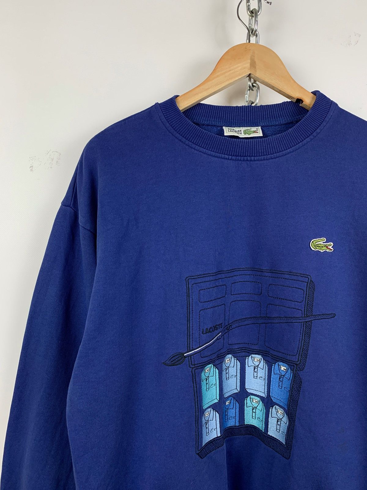 Lacoste 80s Vintage Lacoste Rare Sweatshirt Size 5 Made In France Size US L / EU 52-54 / 3 - 4 Thumbnail
