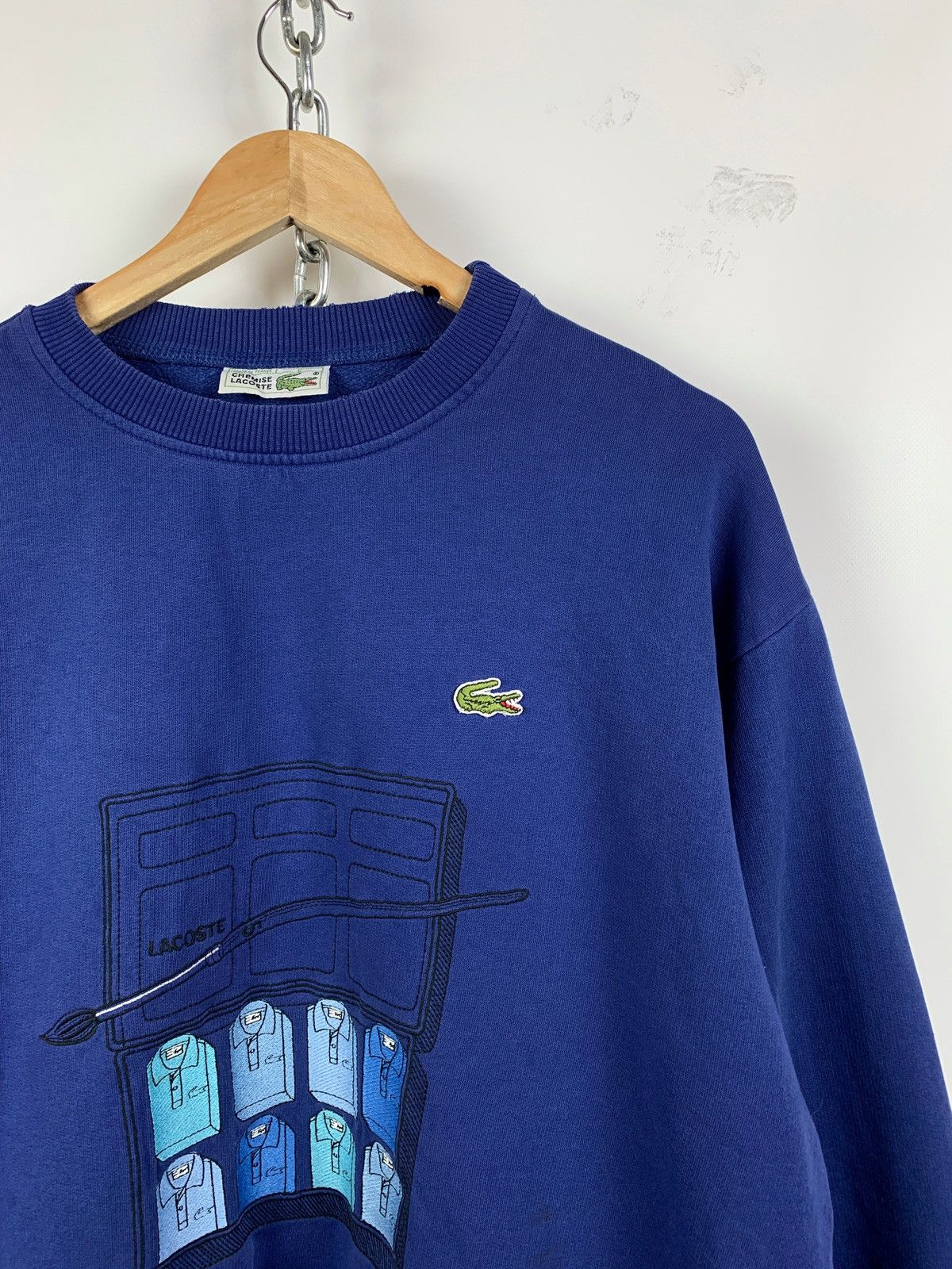 Lacoste 80s Vintage Lacoste Rare Sweatshirt Size 5 Made In France Size US L / EU 52-54 / 3 - 3 Thumbnail