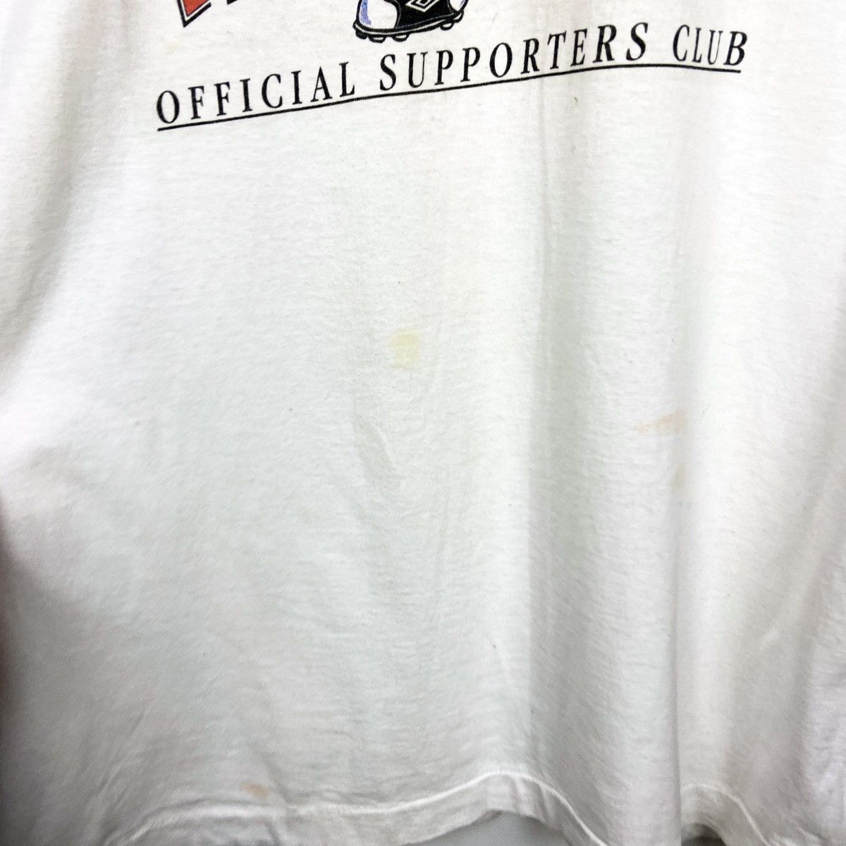 Vintage Vintage 90s Fred Red Manchester UnitedTalisman Devil tee Size US L / EU 52-54 / 3 - 6 Thumbnail