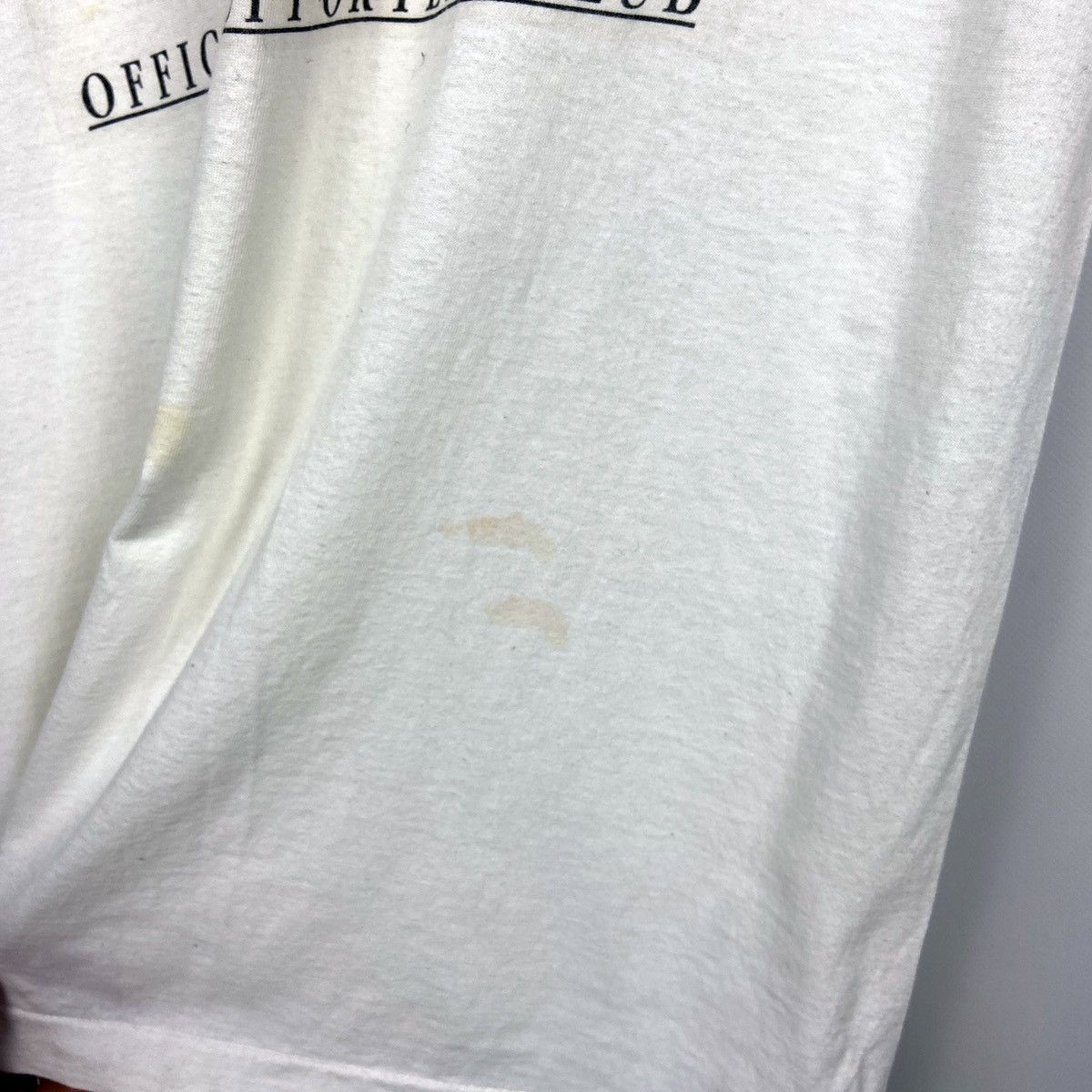 Vintage Vintage 90s Fred Red Manchester UnitedTalisman Devil tee Size US L / EU 52-54 / 3 - 8 Thumbnail