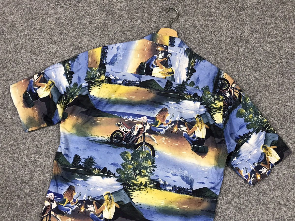 Vintage German Vintage printed shirt Size US L / EU 52-54 / 3 - 17 Thumbnail