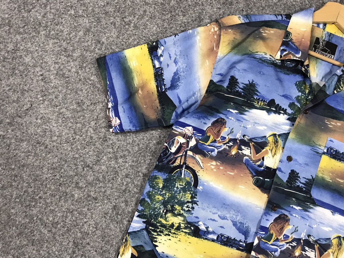 Vintage German Vintage printed shirt Size US L / EU 52-54 / 3 - 6 Thumbnail