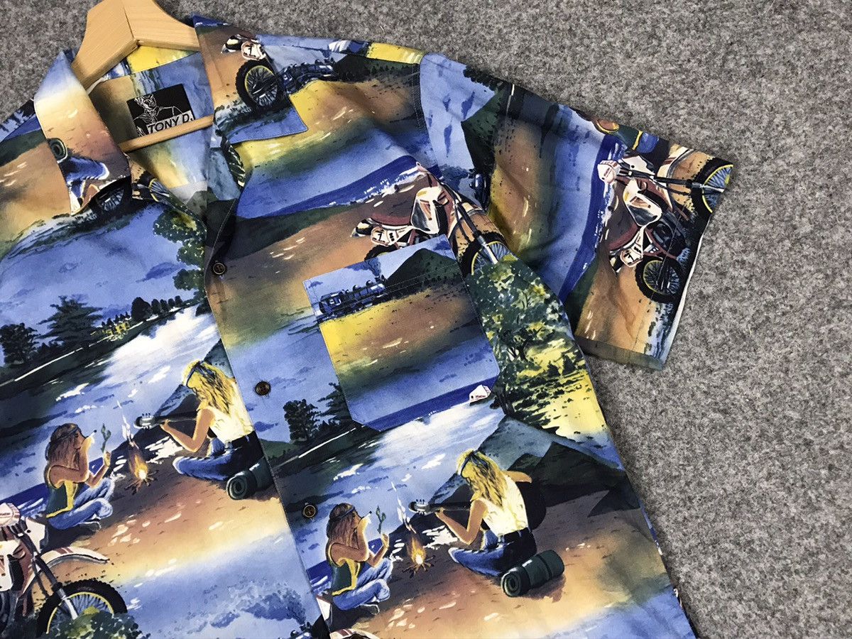 Vintage German Vintage printed shirt Size US L / EU 52-54 / 3 - 5 Thumbnail