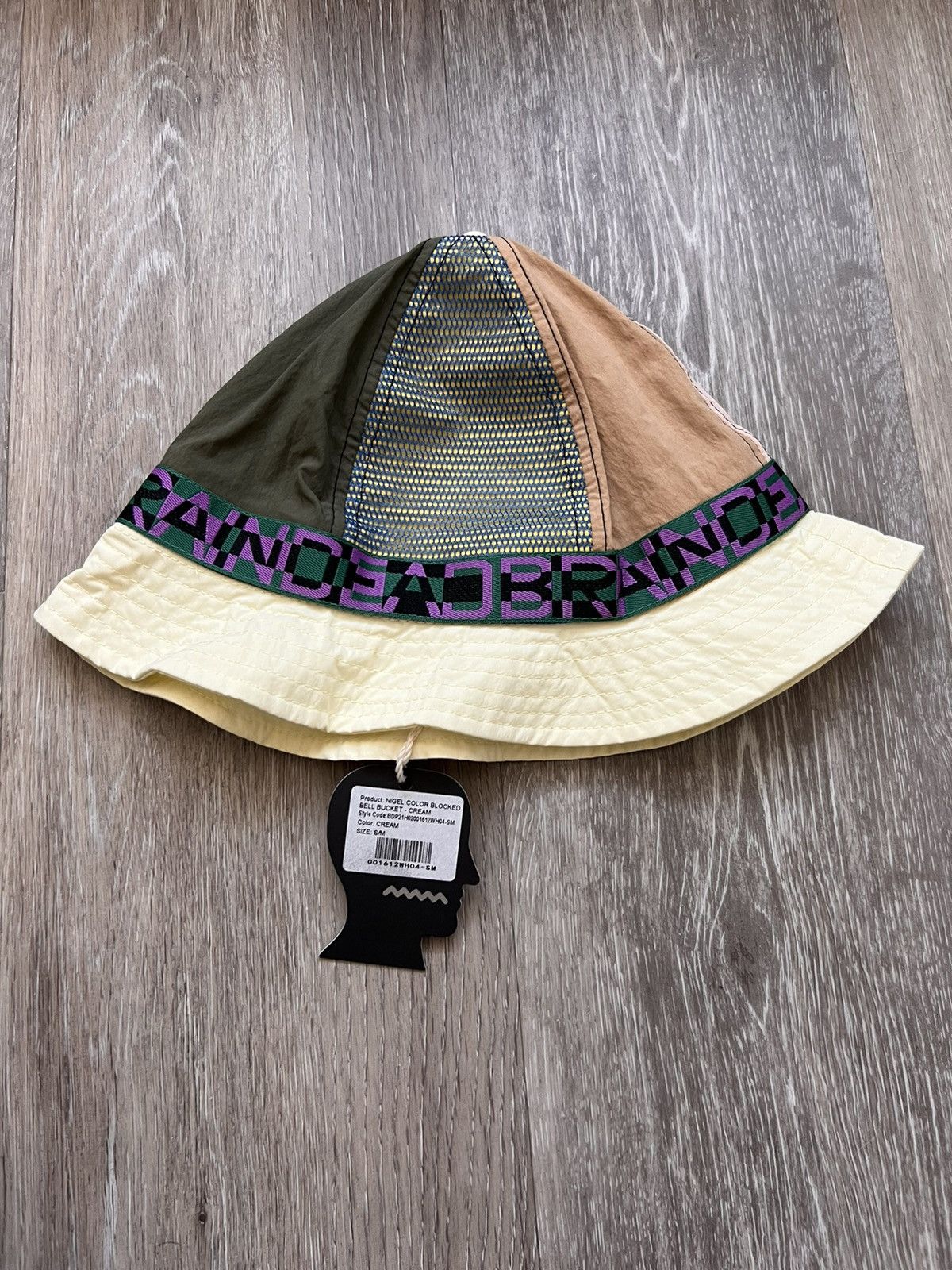 Brain Dead Braindead Nigel Color Blocked Bell Bucket Hat Size ONE SIZE - 2 Thumbnail