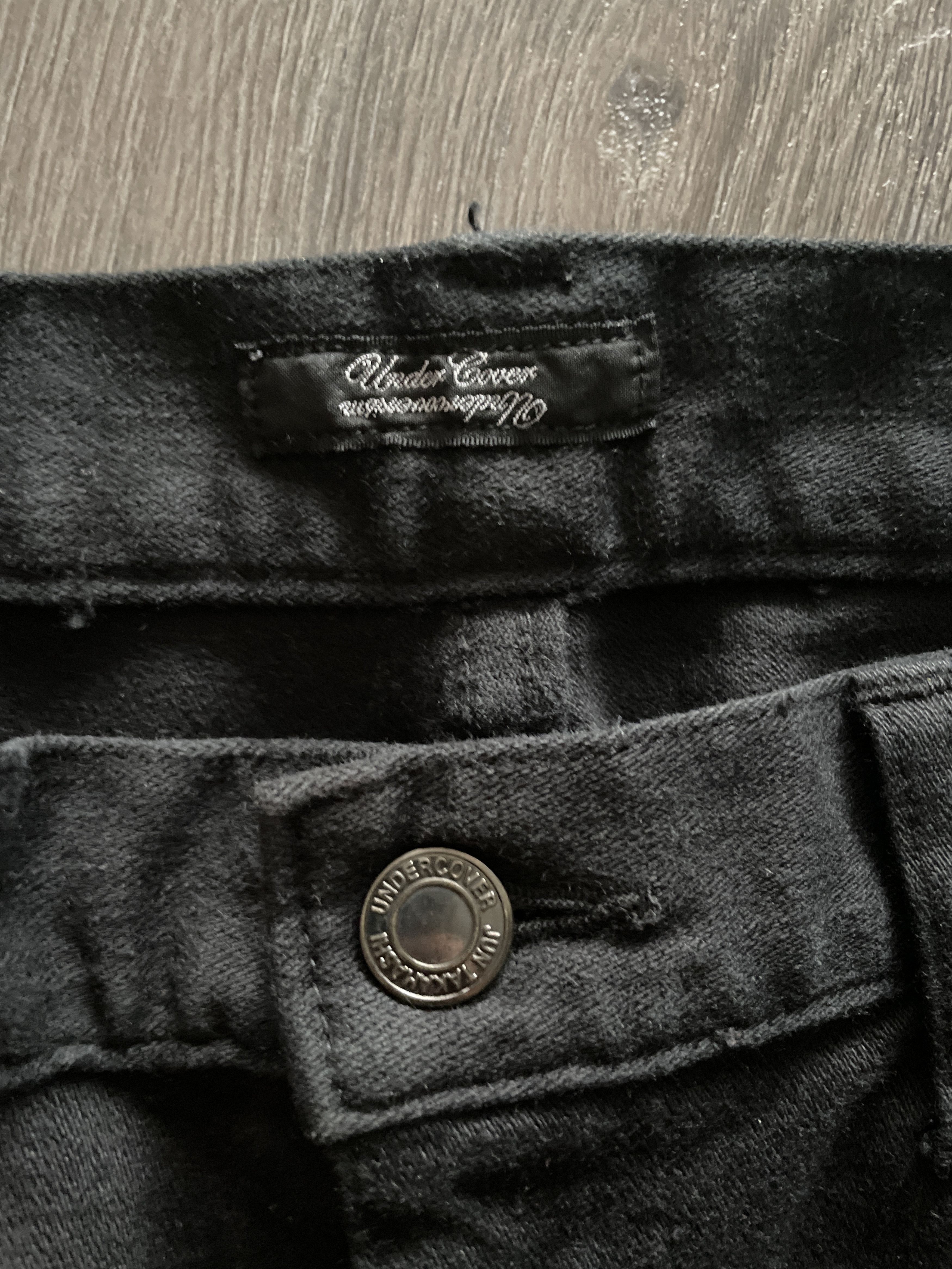 Undercover Undercover Knee Distressed Black Skinny Denim Jeans Size US 32 / EU 48 - 6 Thumbnail