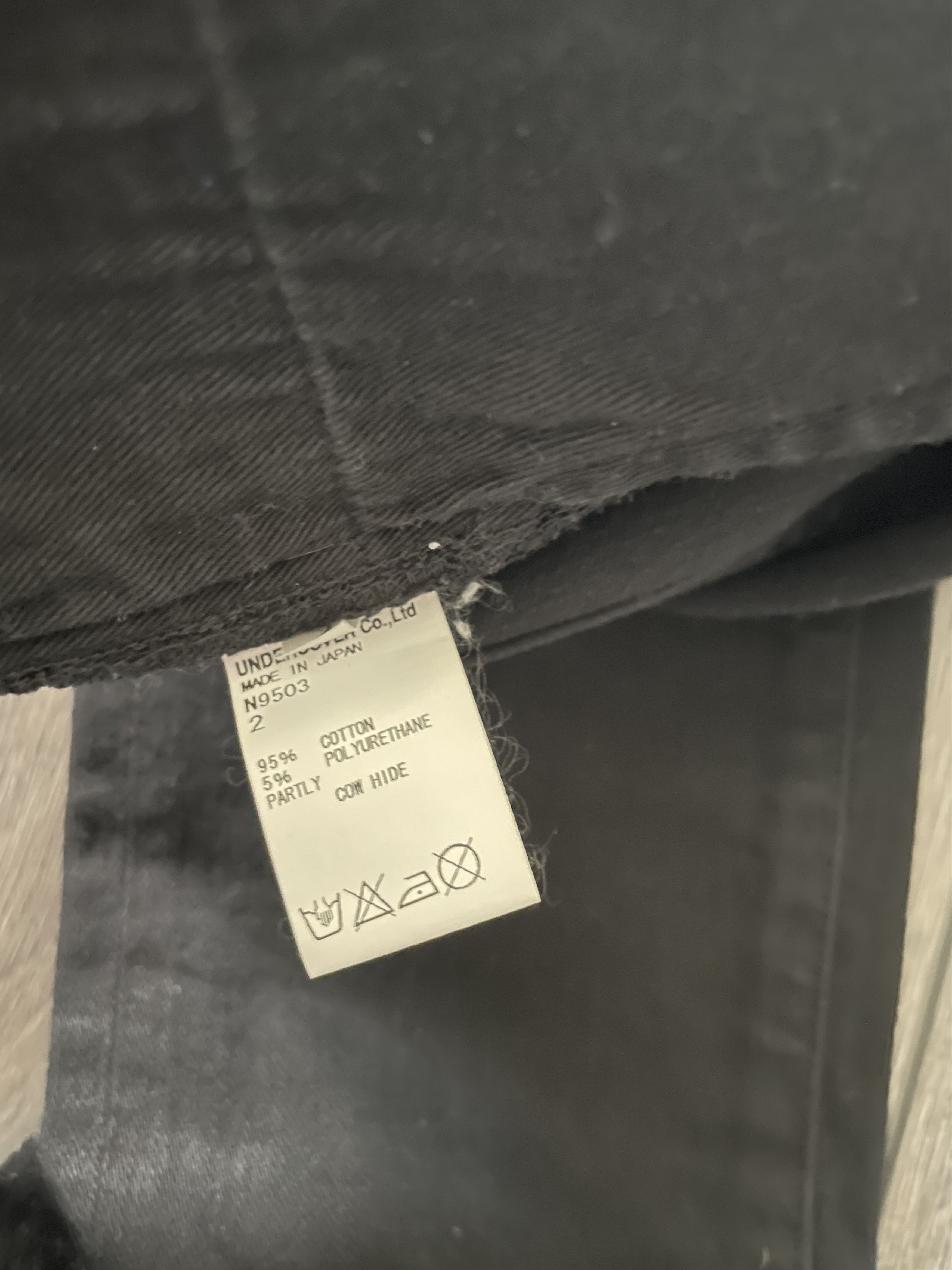 Undercover Undercover Knee Distressed Black Skinny Denim Jeans Size US 32 / EU 48 - 4 Thumbnail