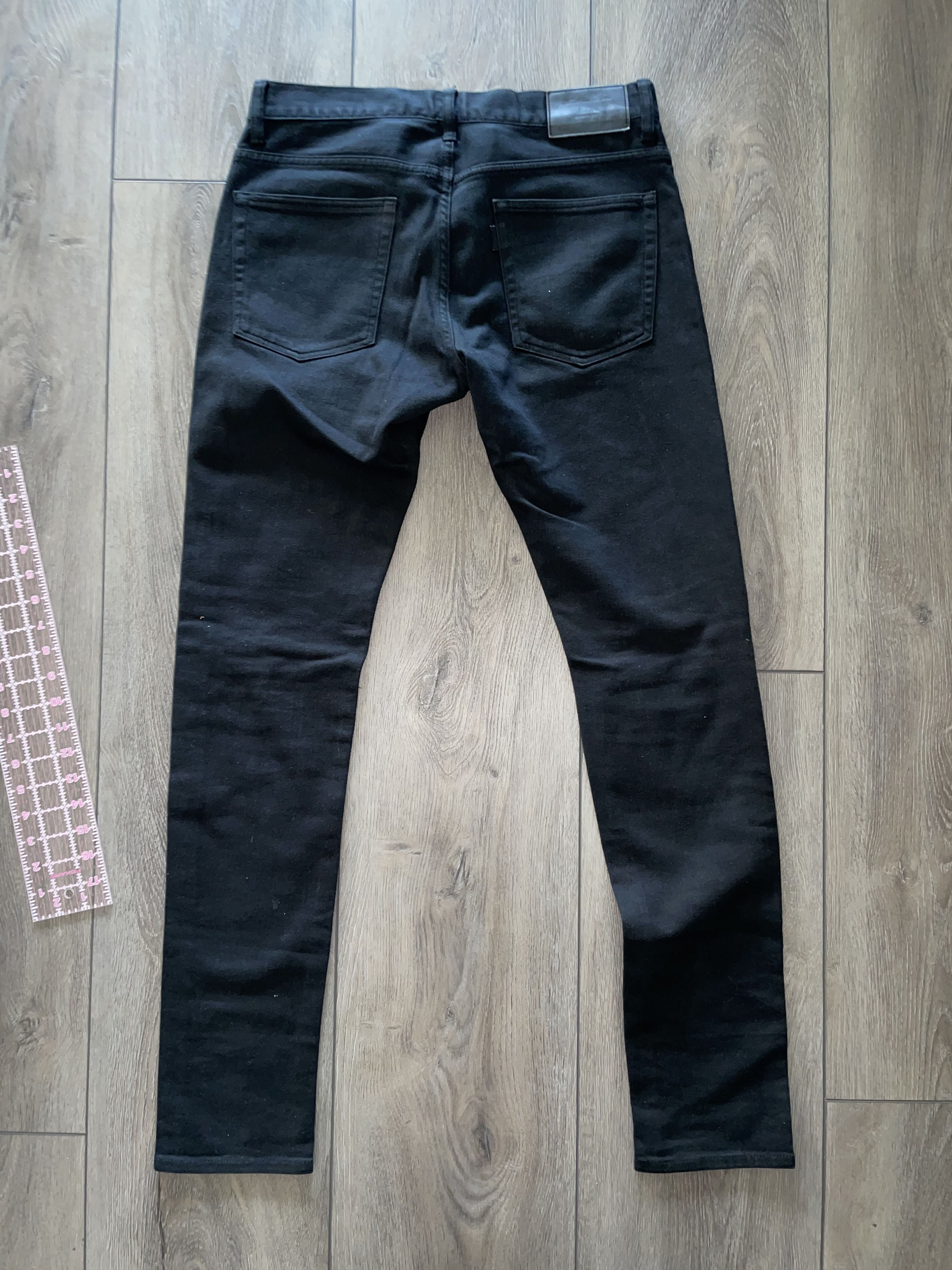 Undercover Undercover Knee Distressed Black Skinny Denim Jeans Size US 32 / EU 48 - 2 Thumbnail