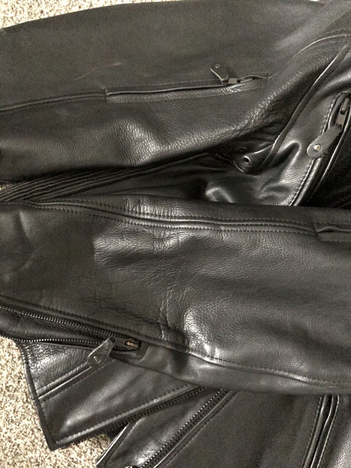 Vintage Vintage Leather Biker Moto Jacket Size US L / EU 52-54 / 3 - 5 Thumbnail