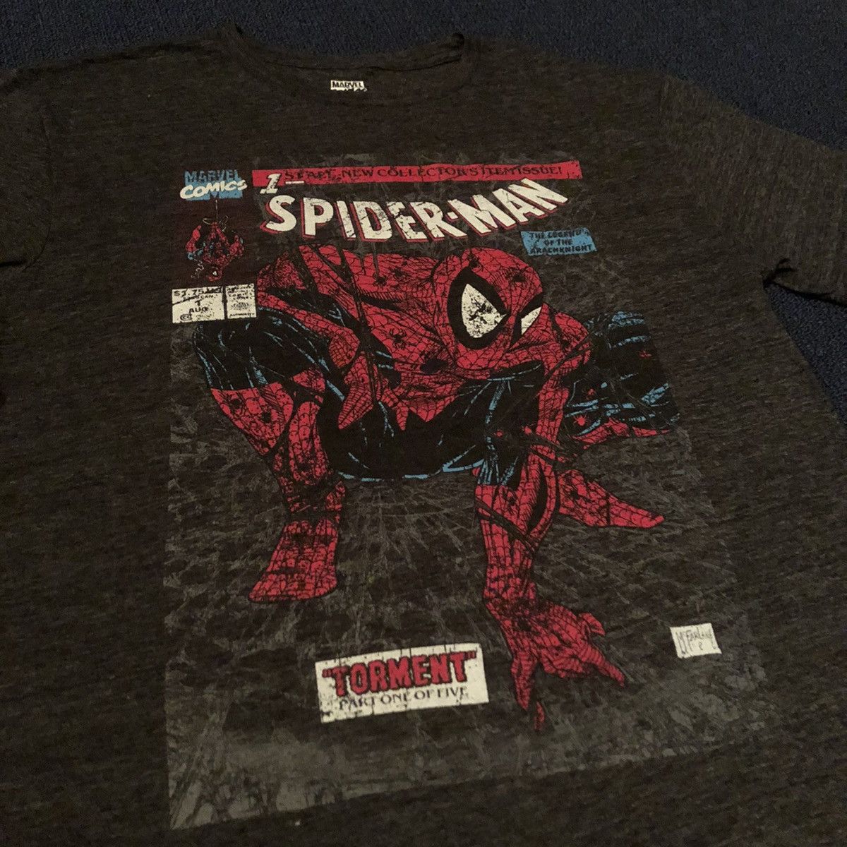 Marvel Comics Vintage The Amazing Spider-Man Retro Comics Graphic Logo Tee Size US L / EU 52-54 / 3 - 1 Thumbnail