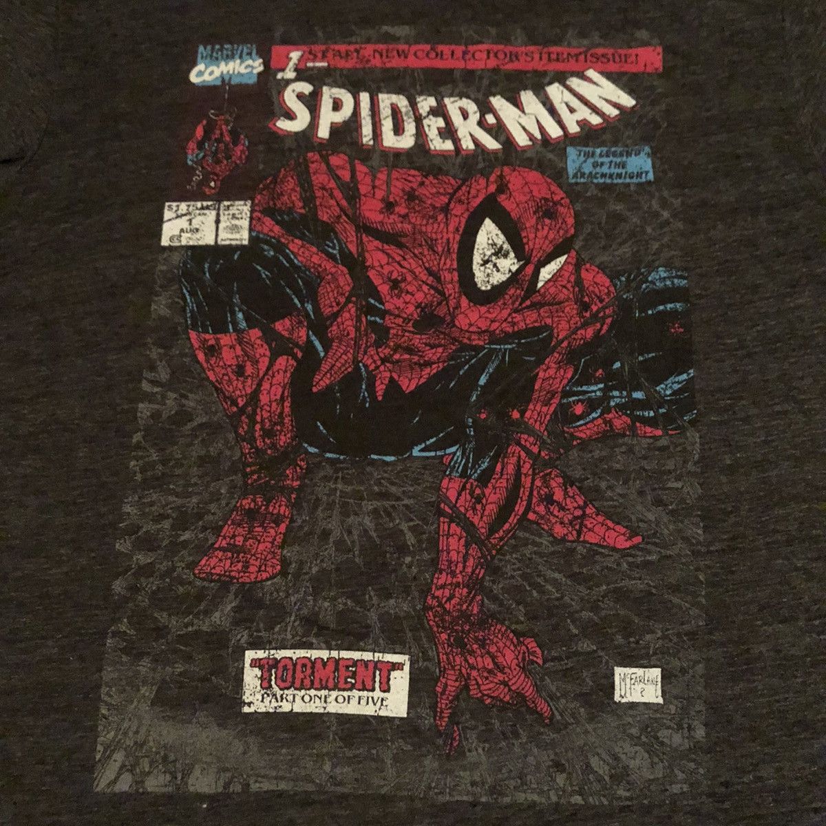 Marvel Comics Vintage The Amazing Spider-Man Retro Comics Graphic Logo Tee Size US L / EU 52-54 / 3 - 4 Thumbnail