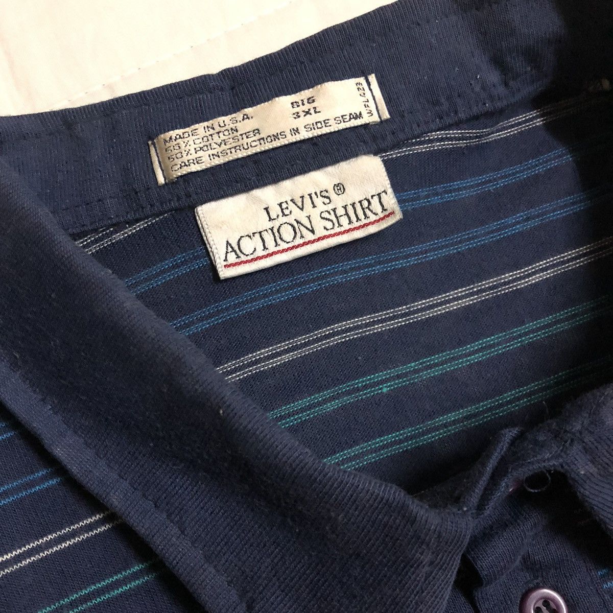 Levi's × Vintage Vintage Levi’s Polo Shirt 80s Size US XL / EU 56 / 4 - 2 Thumbnail