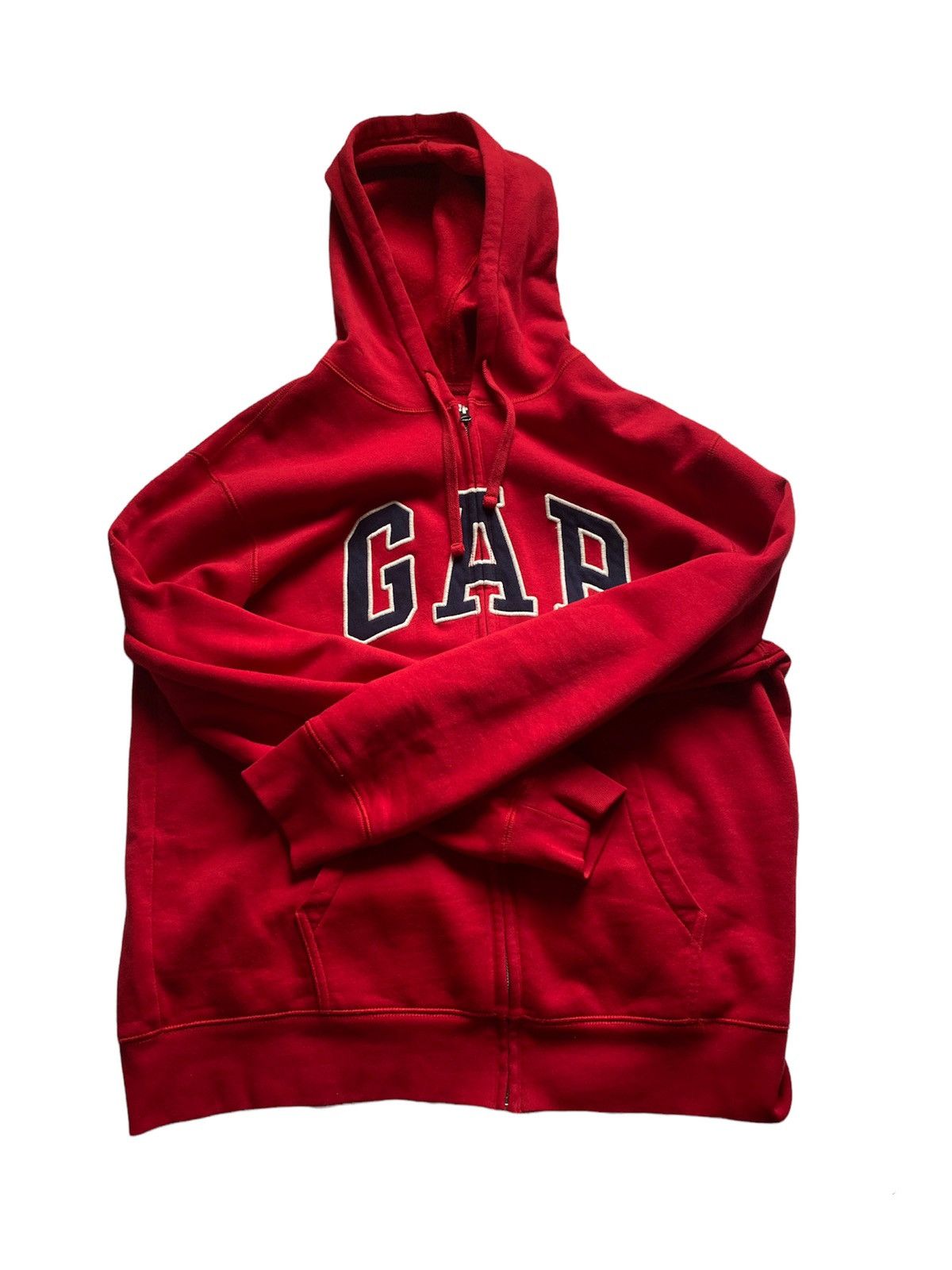 Gap Red Gap Zipup Hoodie Grailed